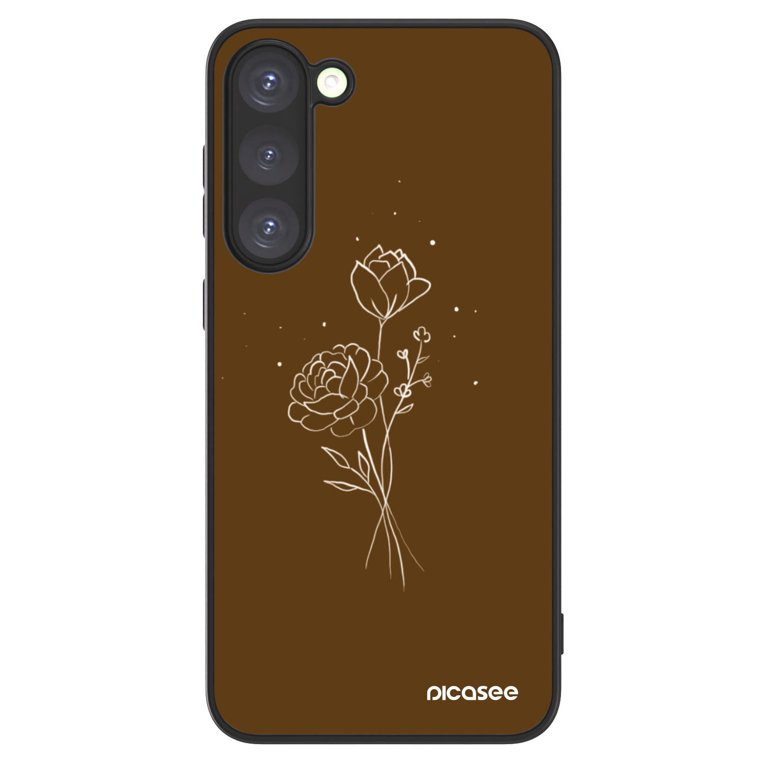 Picasee ULTIMATE CASE Samsung Galaxy S23+ 5G - készülékre - Brown flowers