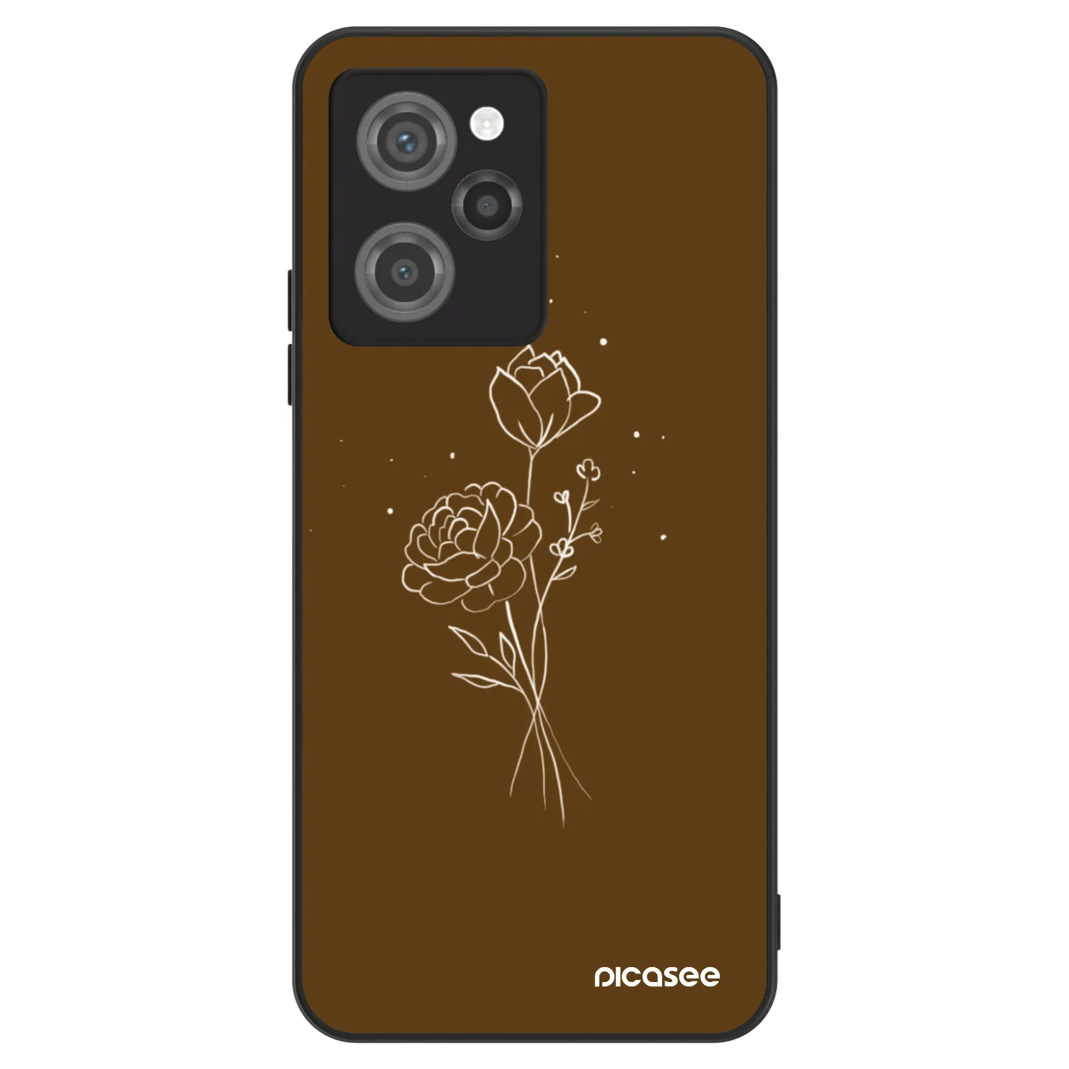 Picasee ULTIMATE CASE Xiaomi Poco X5 Pro - készülékre - Brown flowers