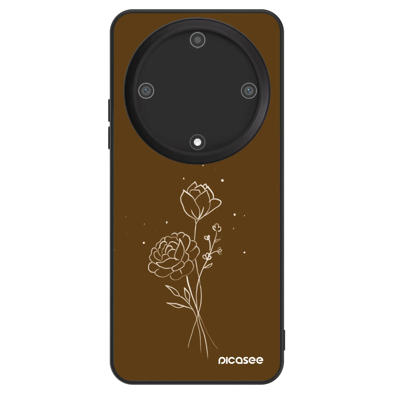 Picasee ULTIMATE CASE Honor Magic5 Lite 5G - készülékre - Brown flowers