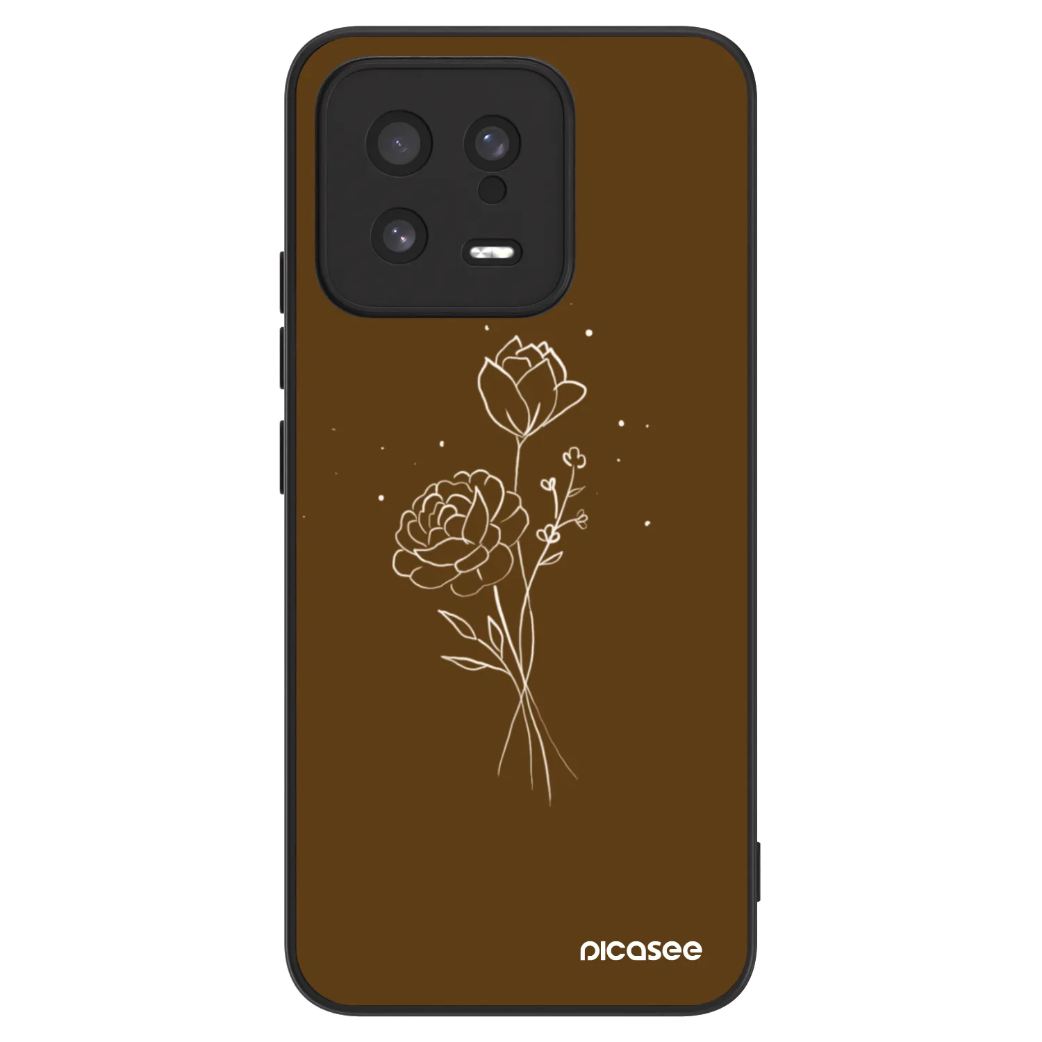 Picasee ULTIMATE CASE Xiaomi 13 - készülékre - Brown flowers