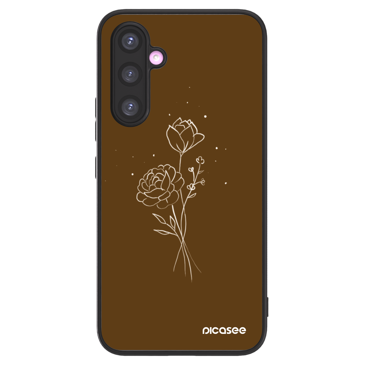 Picasee ULTIMATE CASE Samsung Galaxy A54 5G A546B - készülékre - Brown flowers