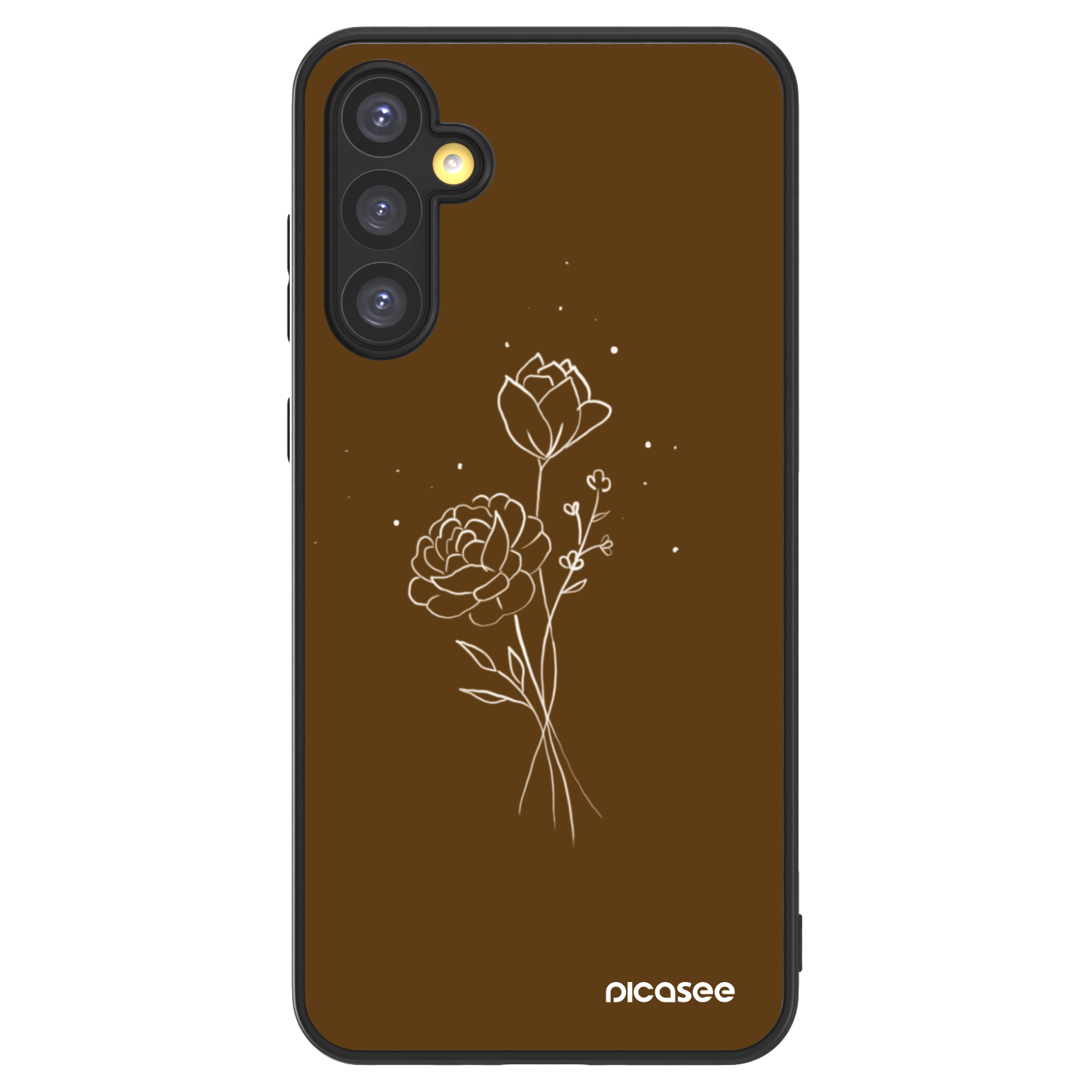 Picasee ULTIMATE CASE Samsung Galaxy A34 5G A346B - készülékre - Brown flowers