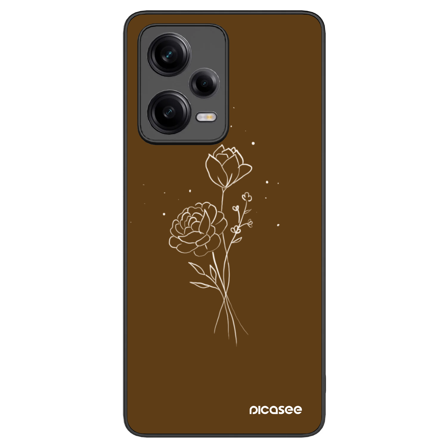 Picasee ULTIMATE CASE Xiaomi Redmi Note 12 Pro+ 5G - készülékre - Brown flowers