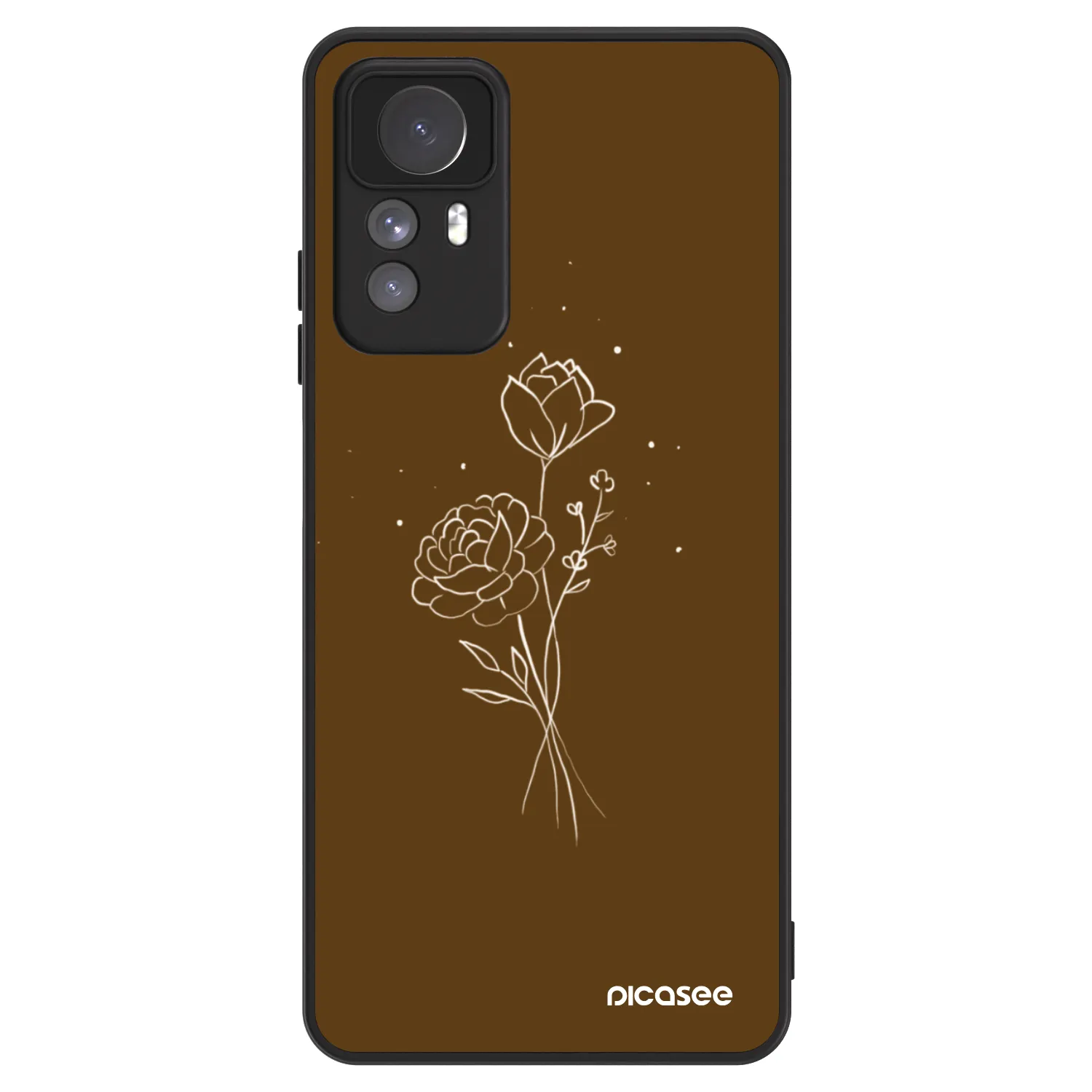 Picasee ULTIMATE CASE Xiaomi Redmi Note 12S - készülékre - Brown flowers