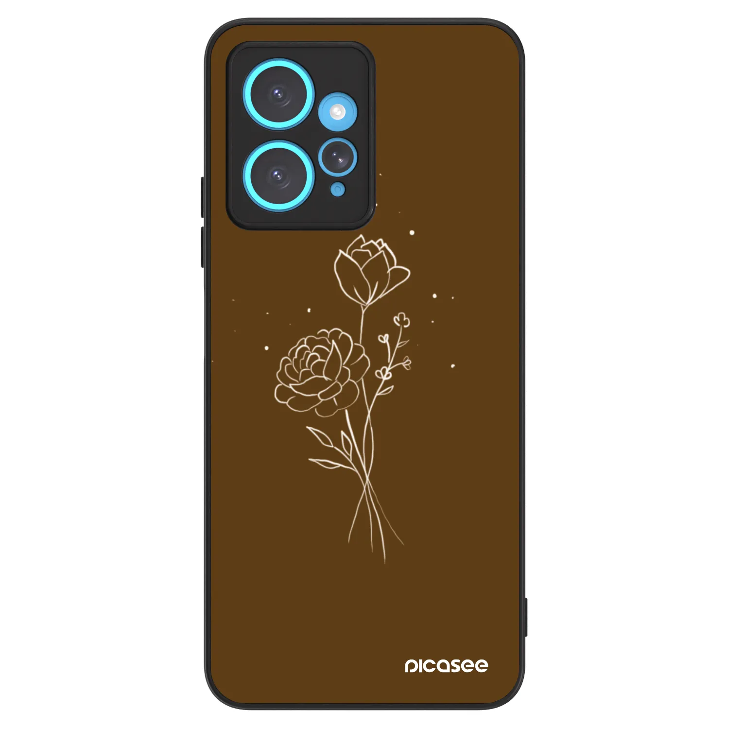 Picasee ULTIMATE CASE Xiaomi Redmi Note 12 4G - készülékre - Brown flowers