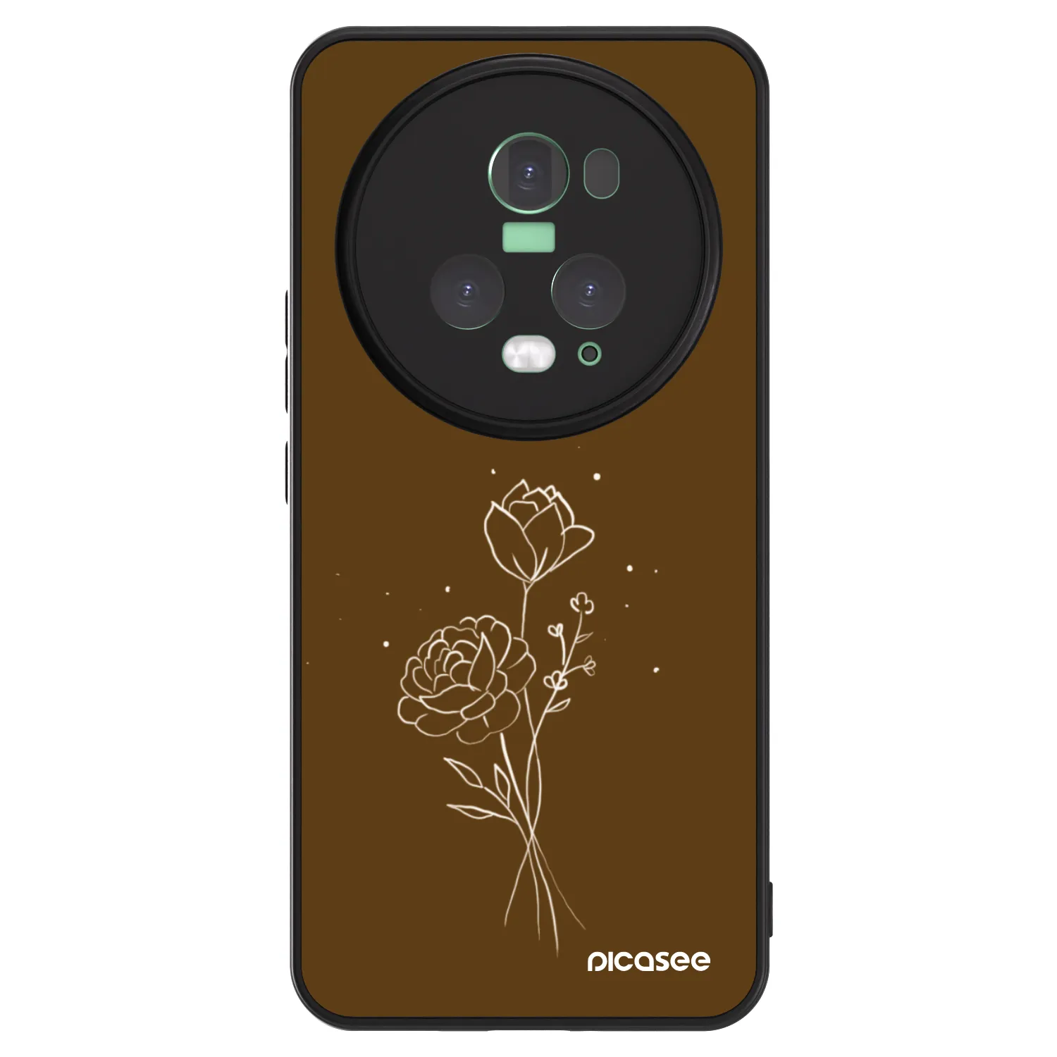 Picasee ULTIMATE CASE Honor Magic5 Pro - készülékre - Brown flowers