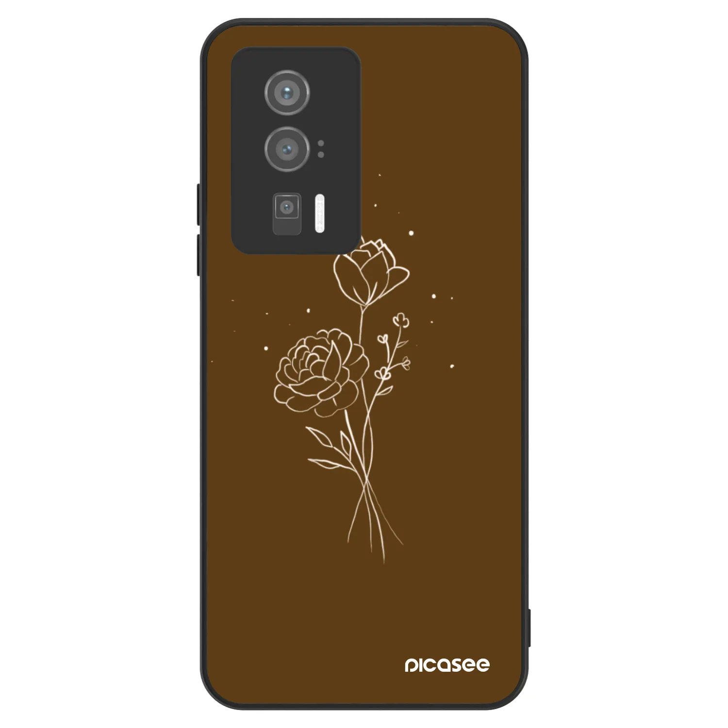Picasee ULTIMATE CASE Xiaomi Poco F5 Pro 5G - készülékre - Brown flowers