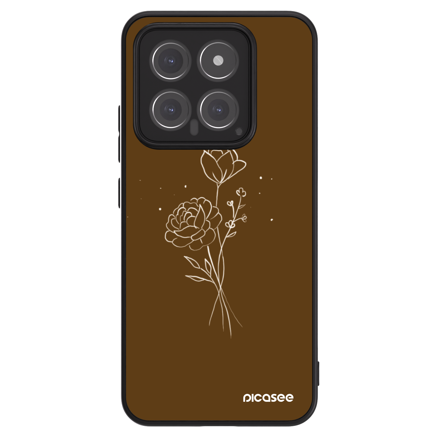 Picasee ULTIMATE CASE Xiaomi 14 - készülékre - Brown flowers