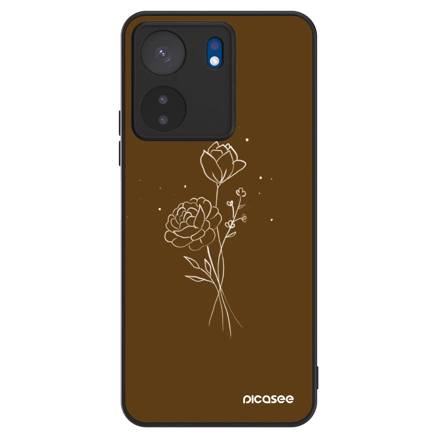 Picasee ULTIMATE CASE Xiaomi Redmi 13C 4G - készülékre - Brown flowers