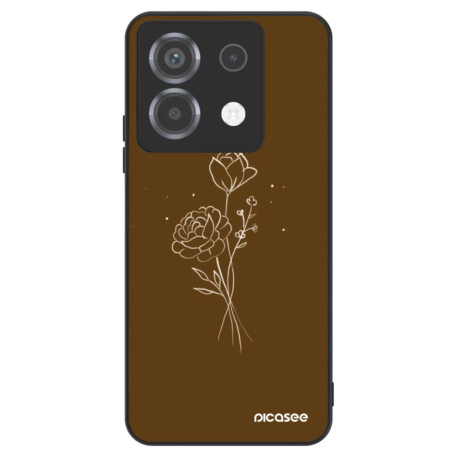 Picasee ULTIMATE CASE Xiaomi Poco X6 - készülékre - Brown flowers
