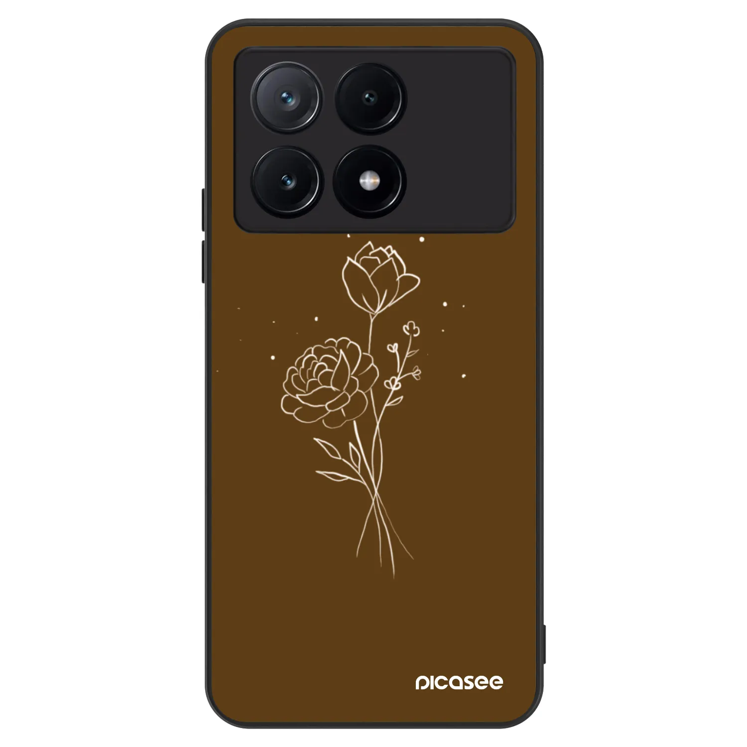 Picasee ULTIMATE CASE Xiaomi Poco X6 Pro - készülékre - Brown flowers