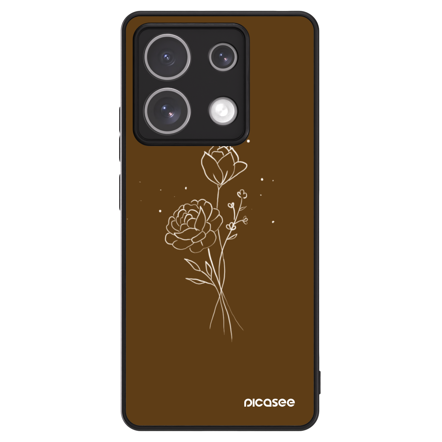 Picasee ULTIMATE CASE Xiaomi Redmi Note 13 5G - készülékre - Brown flowers