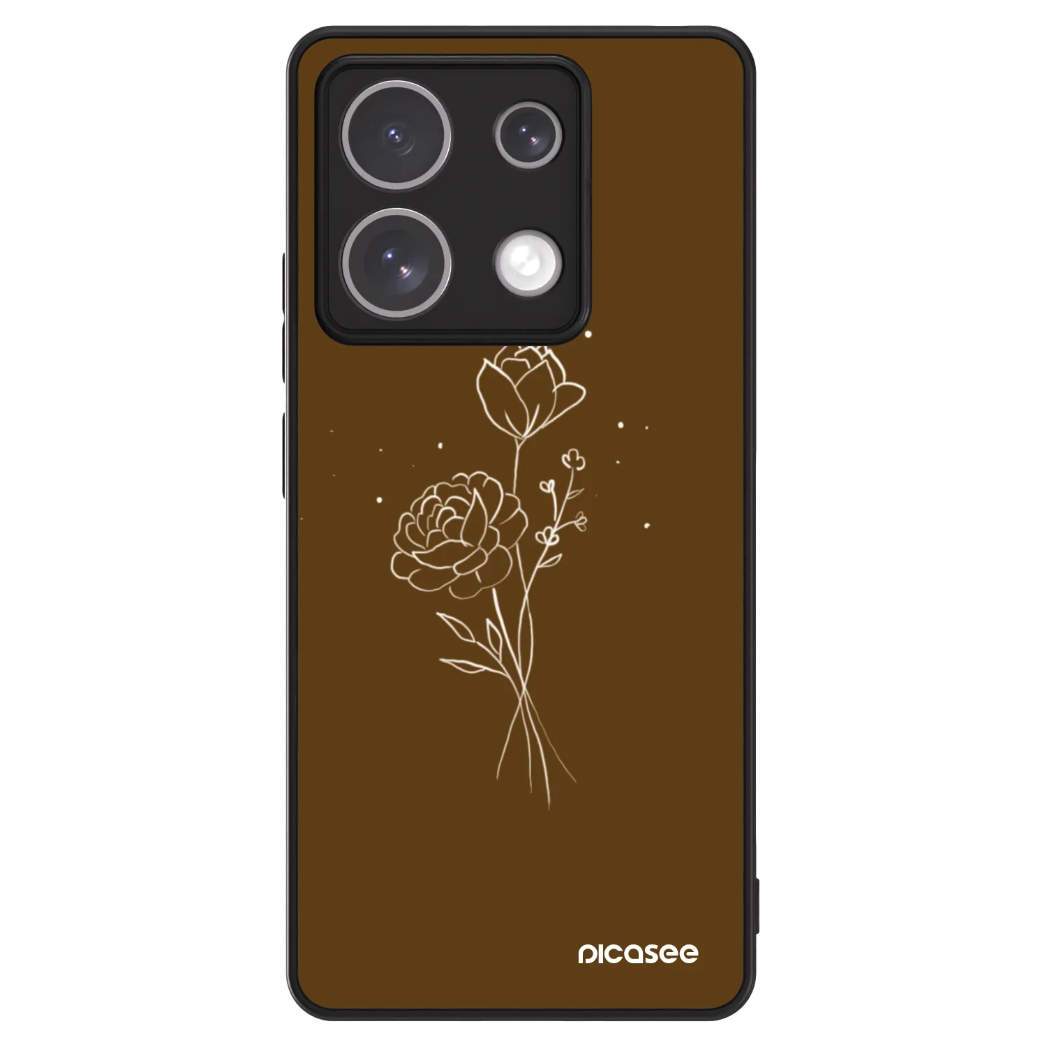 Picasee ULTIMATE CASE Xiaomi Redmi Note 13 Pro 5G - készülékre - Brown flowers