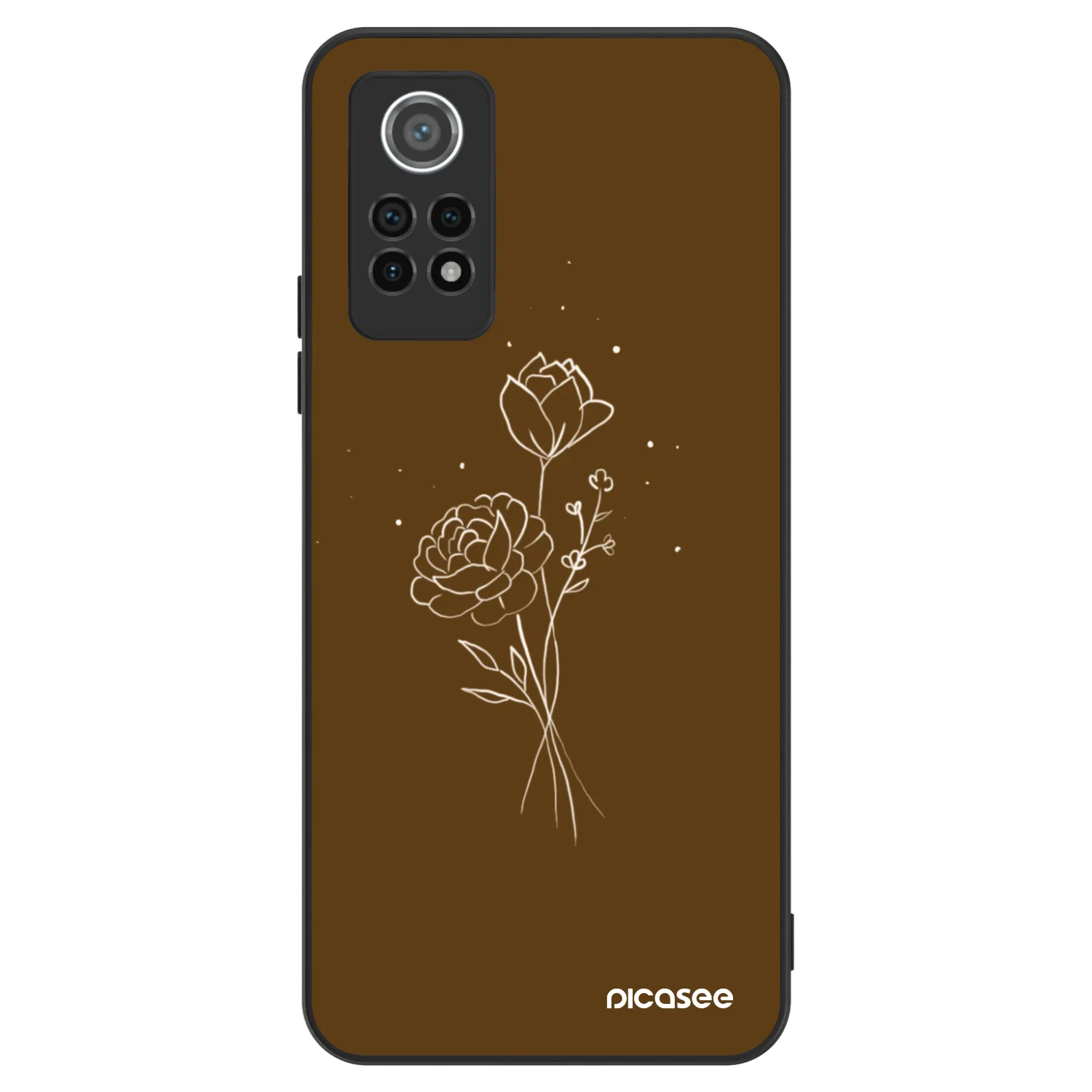 Picasee ULTIMATE CASE Xiaomi Redmi Note 12 Pro 4G - készülékre - Brown flowers