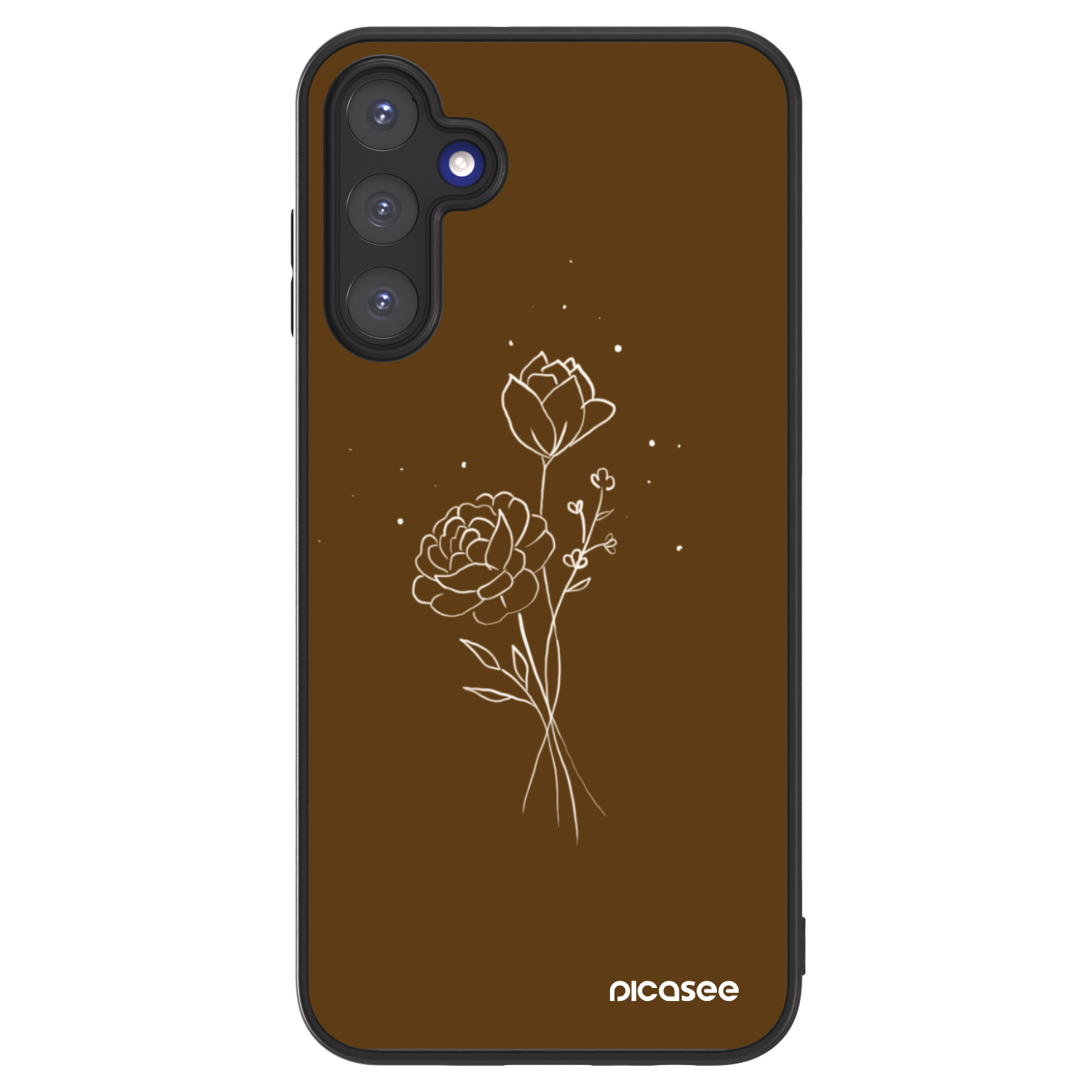 Picasee ULTIMATE CASE Samsung Galaxy A15 A155F 4G - készülékre - Brown flowers