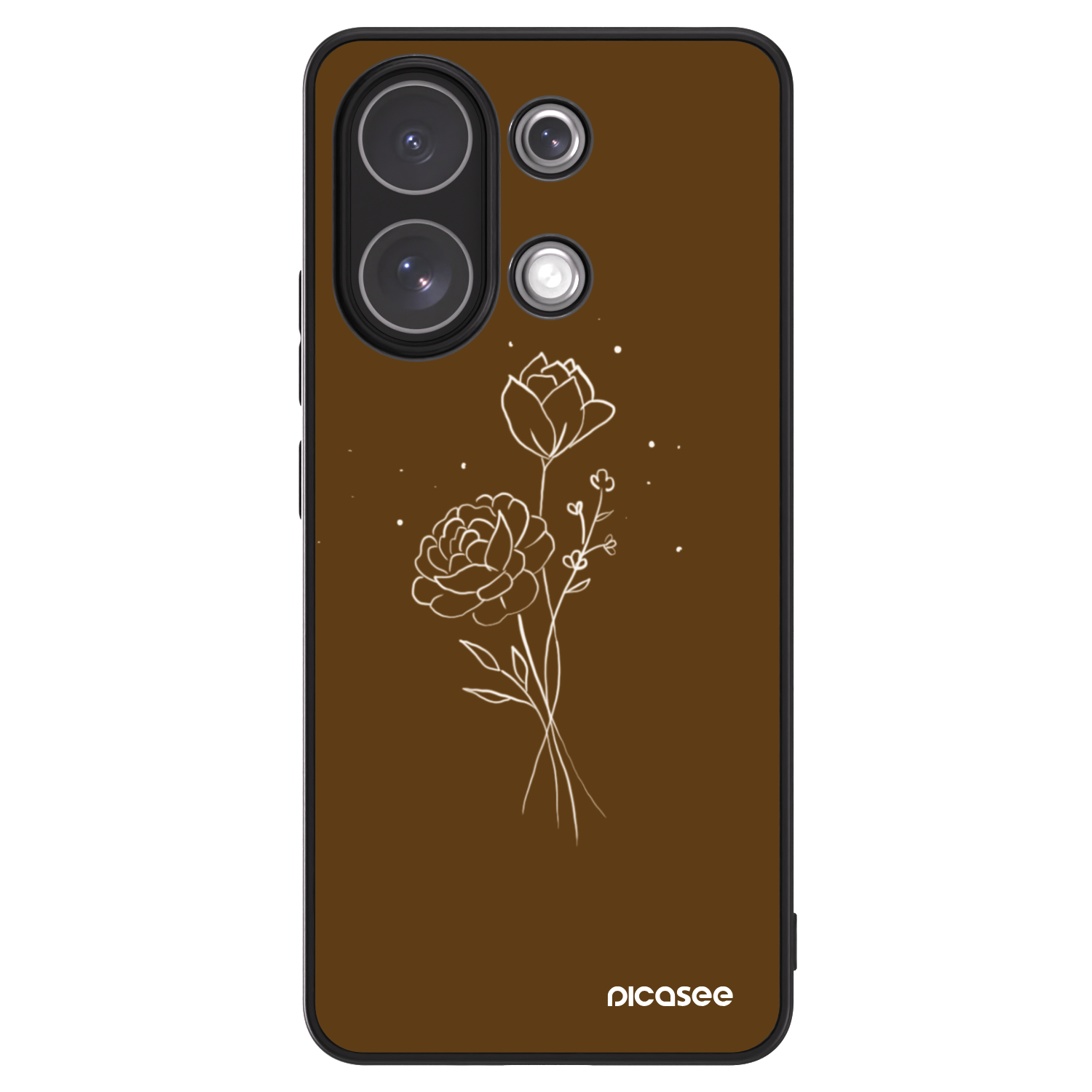 Picasee ULTIMATE CASE Xiaomi Redmi Note 13 4G - készülékre - Brown flowers