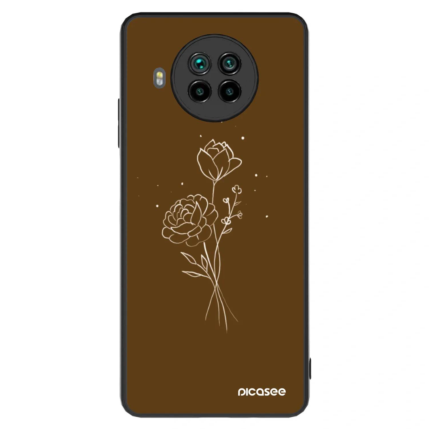 Picasee ULTIMATE CASE Xiaomi Mi 10T Lite - készülékre - Brown flowers