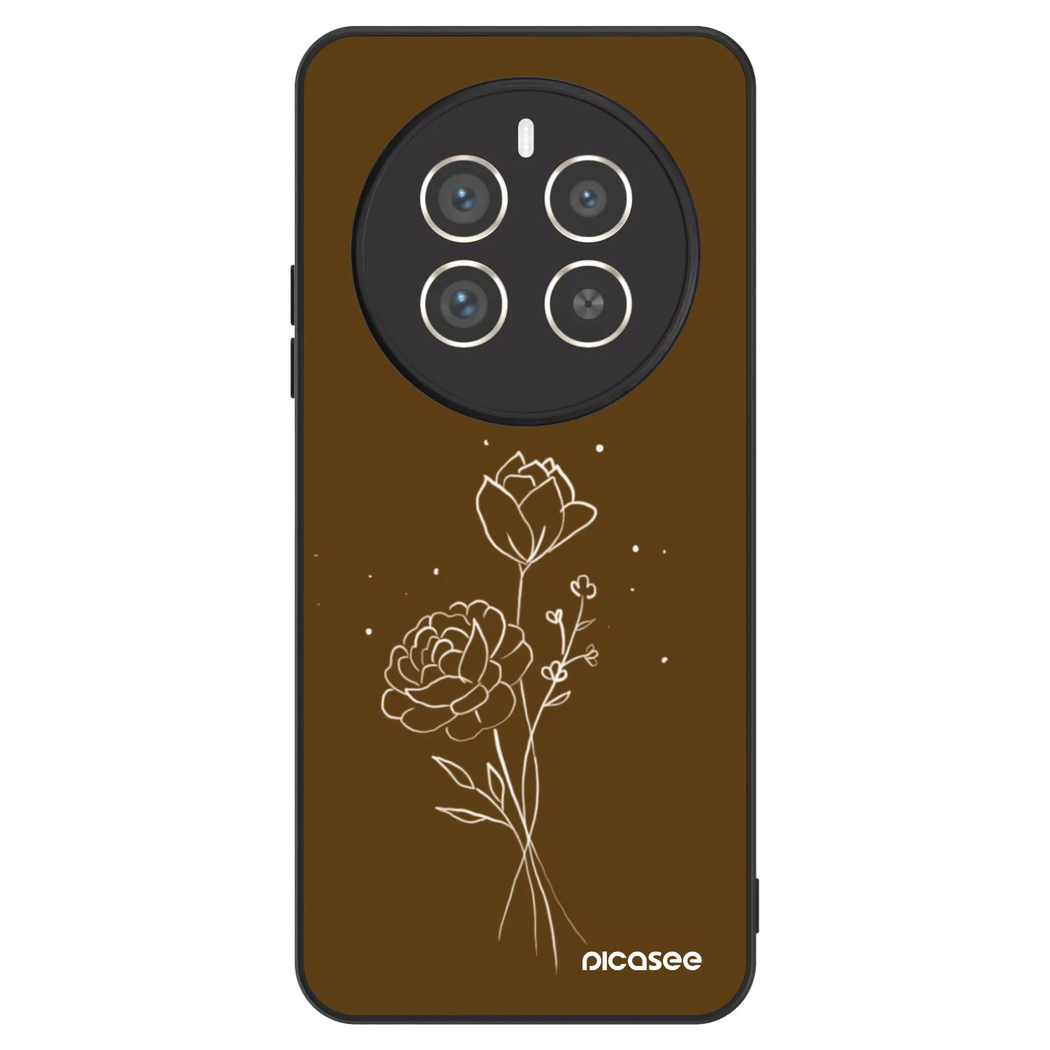 Picasee ULTIMATE CASE Realme 12 Pro 5G - készülékre - Brown flowers