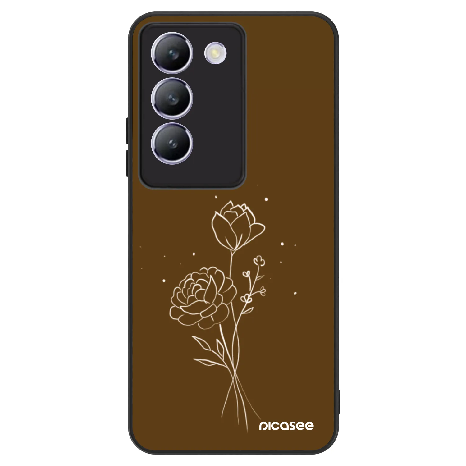 Picasee ULTIMATE CASE Vivo V40 SE 5G - készülékre - Brown flowers