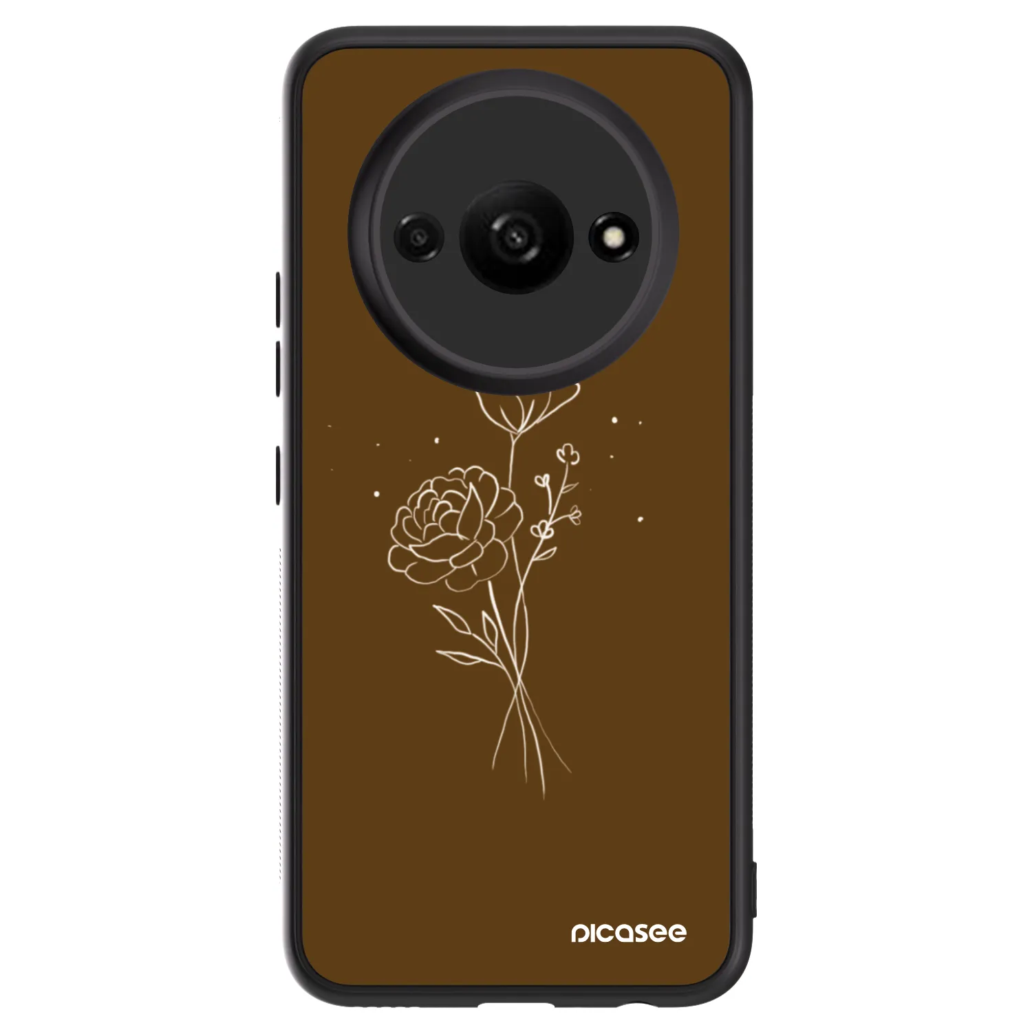 Picasee ULTIMATE CASE Xiaomi Redmi A3 - készülékre - Brown flowers