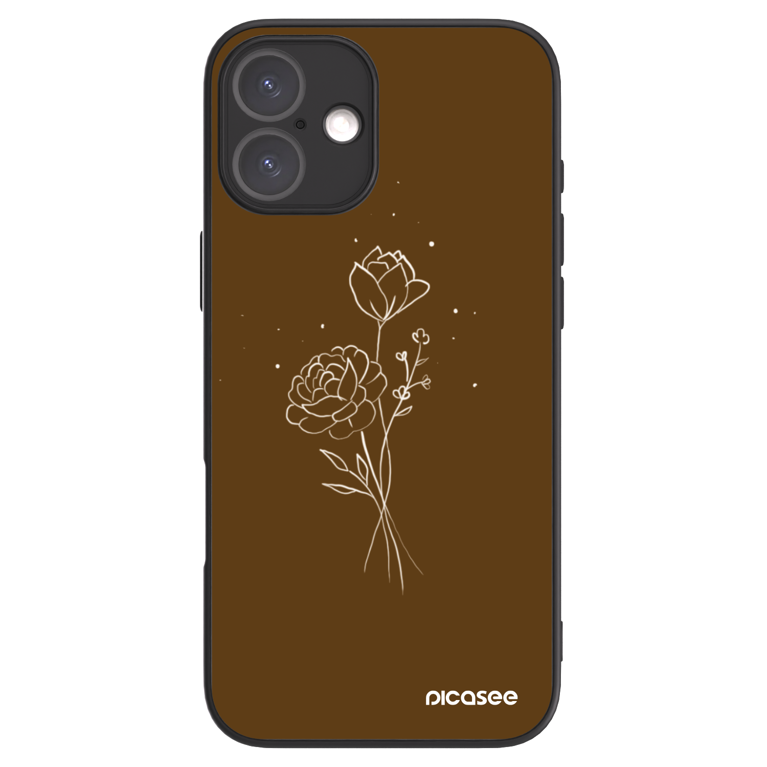 Picasee ULTIMATE CASE Apple iPhone 16 Plus - készülékre - Brown flowers