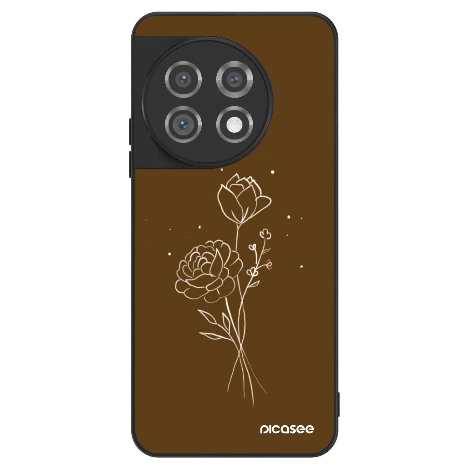 Picasee ULTIMATE CASE OnePlus 11 5G - készülékre - Brown flowers