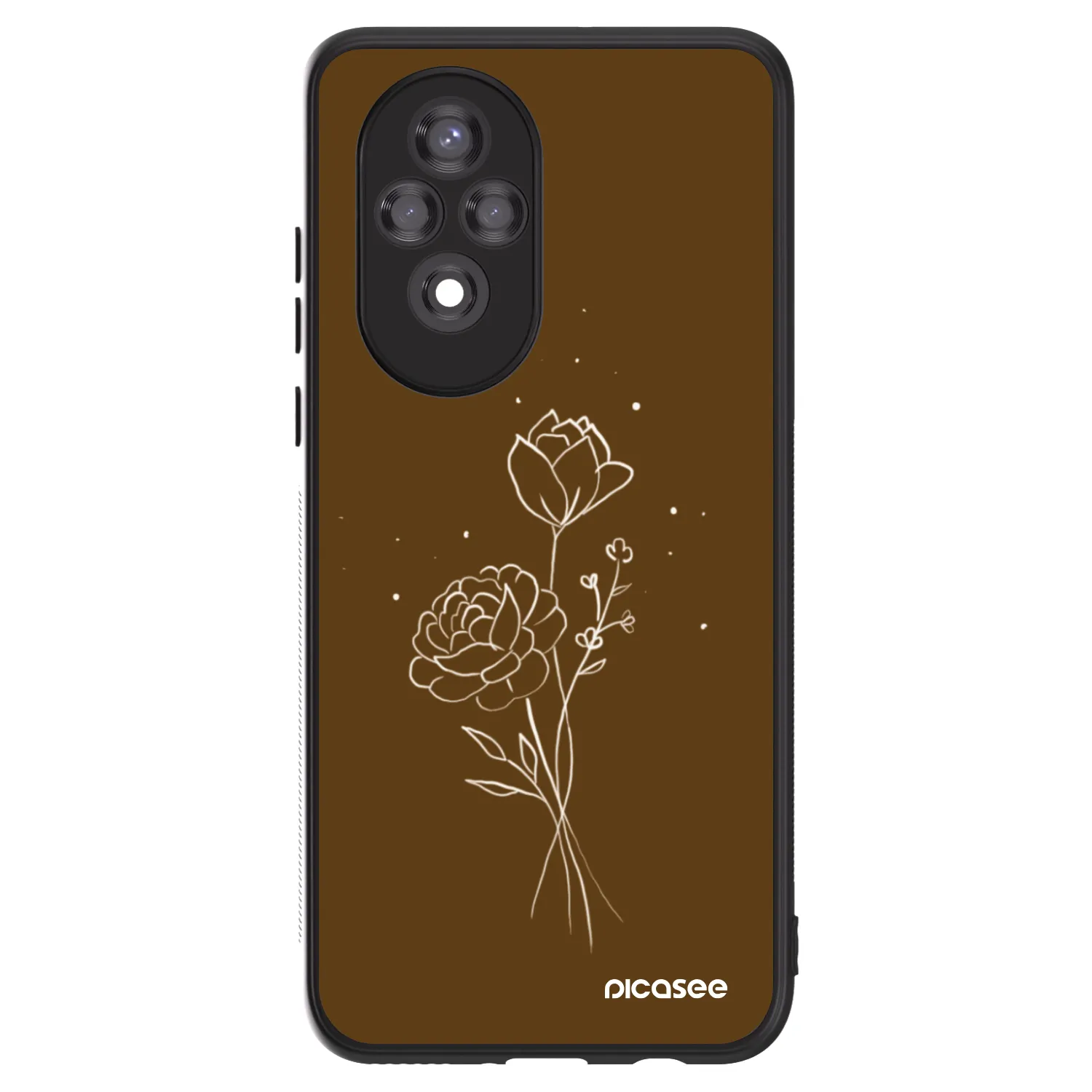 Picasee ULTIMATE CASE Honor 200 Pro 5G - készülékre - Brown flowers