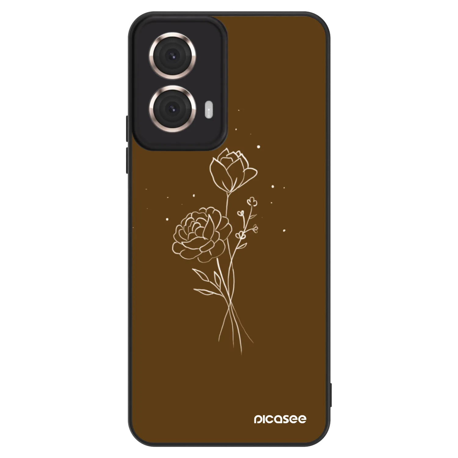 Picasee ULTIMATE CASE Motorola Moto G85 - készülékre - Brown flowers