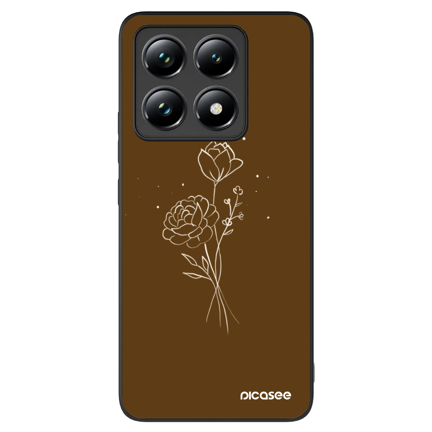 Picasee ULTIMATE CASE Xiaomi 14T - készülékre - Brown flowers