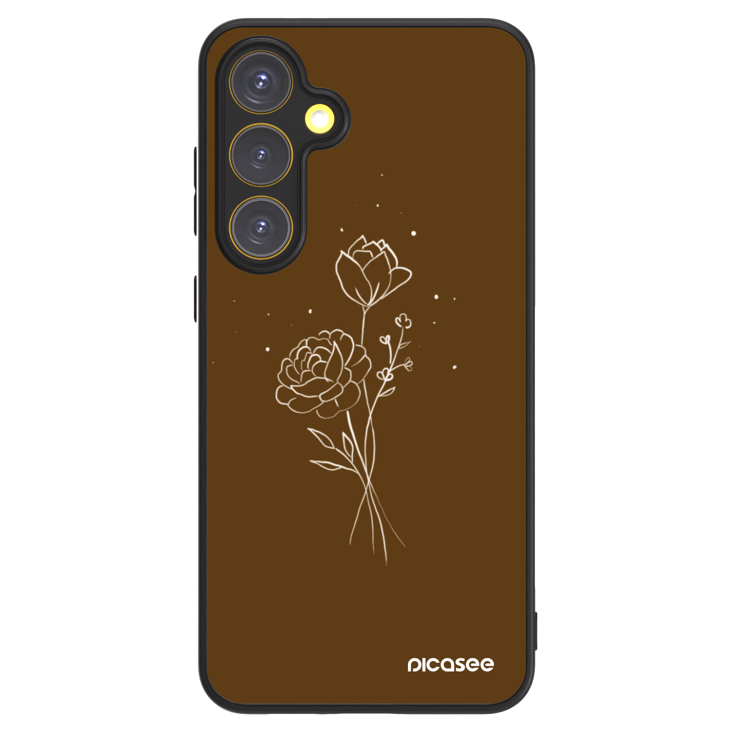 Picasee ULTIMATE CASE Samsung Galaxy S24 FE S721B - készülékre - Brown flowers
