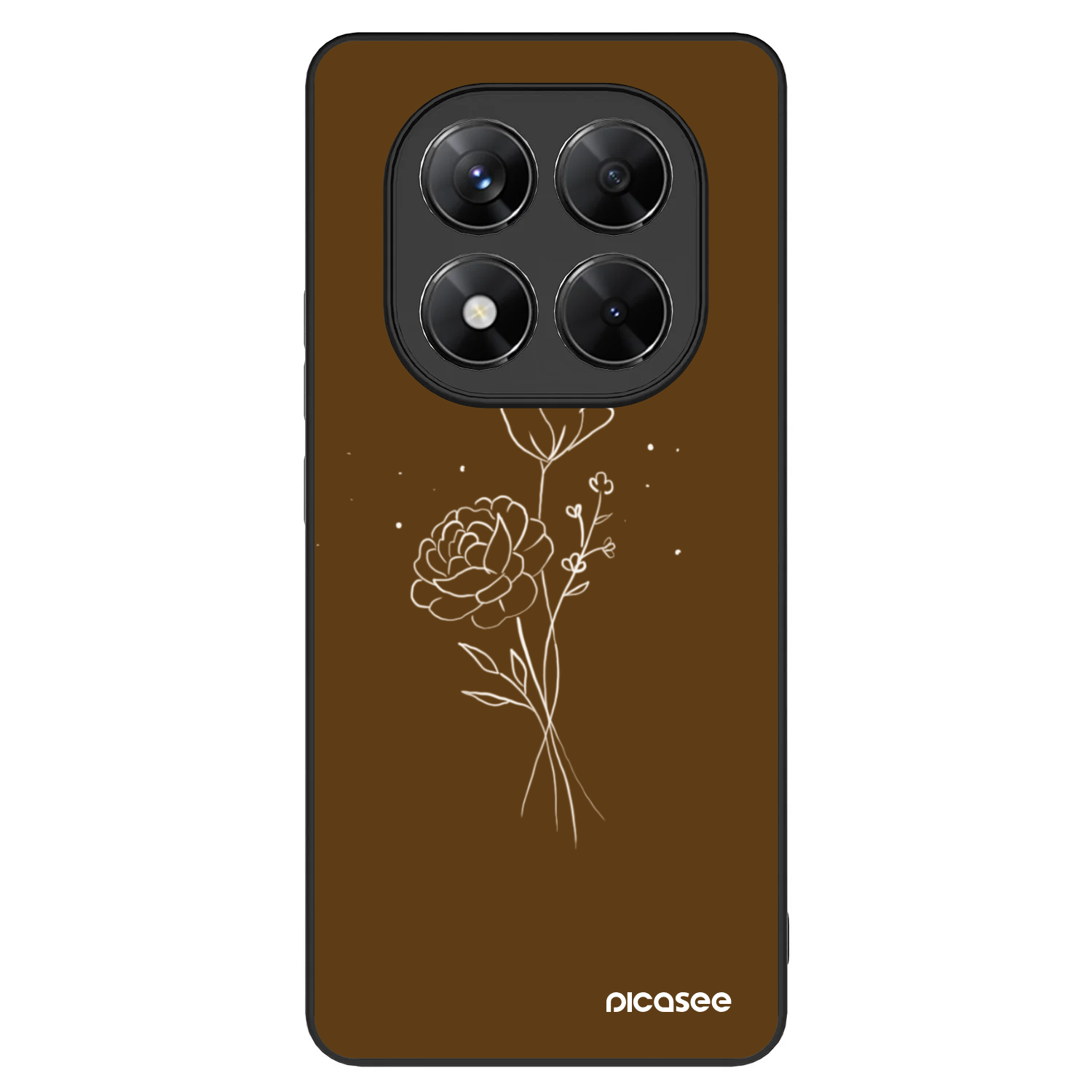 Picasee ULTIMATE CASE Xiaomi Redmi Note 14 Pro 5G - készülékre - Brown flowers