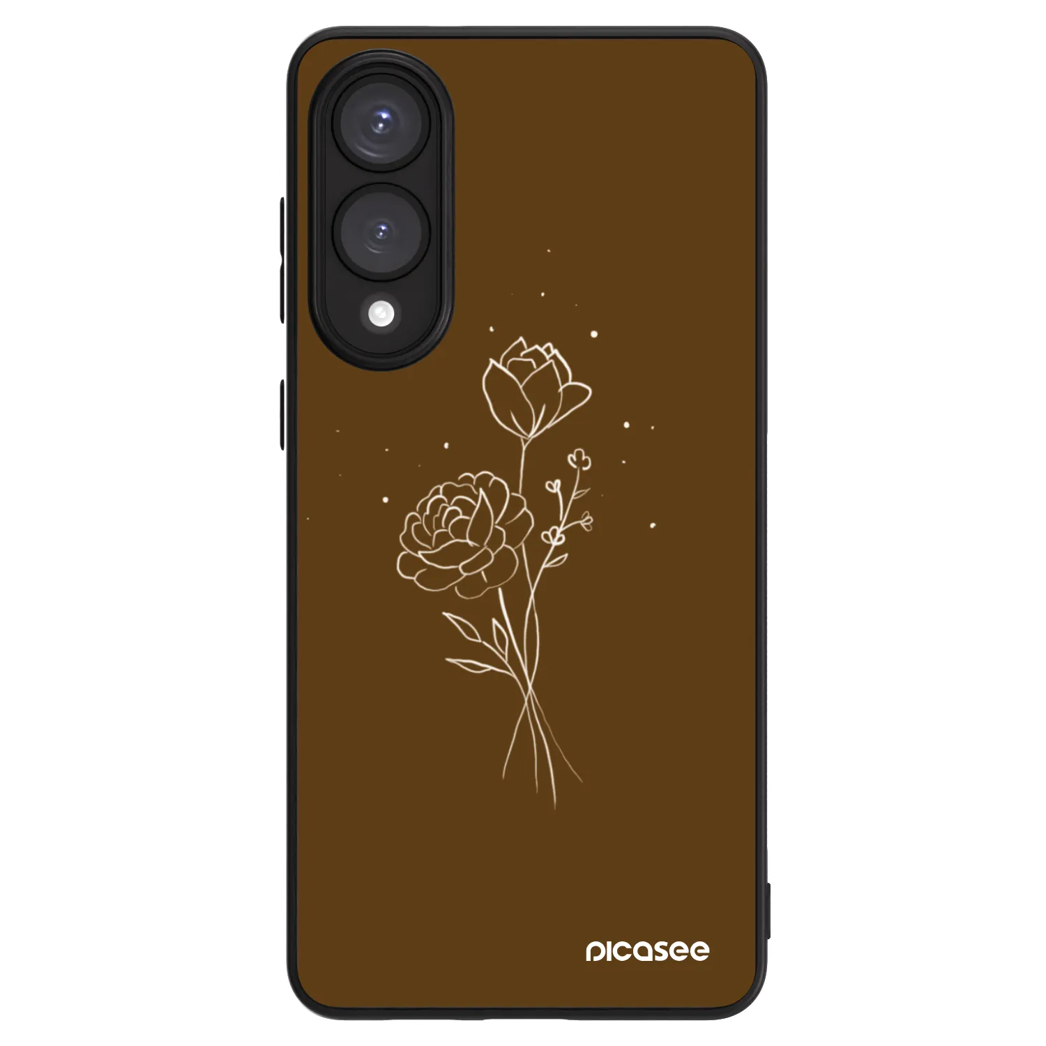 Picasee ULTIMATE CASE PowerShare Samsung Galaxy S25 Edge 5G - készülékre - Brown flowers