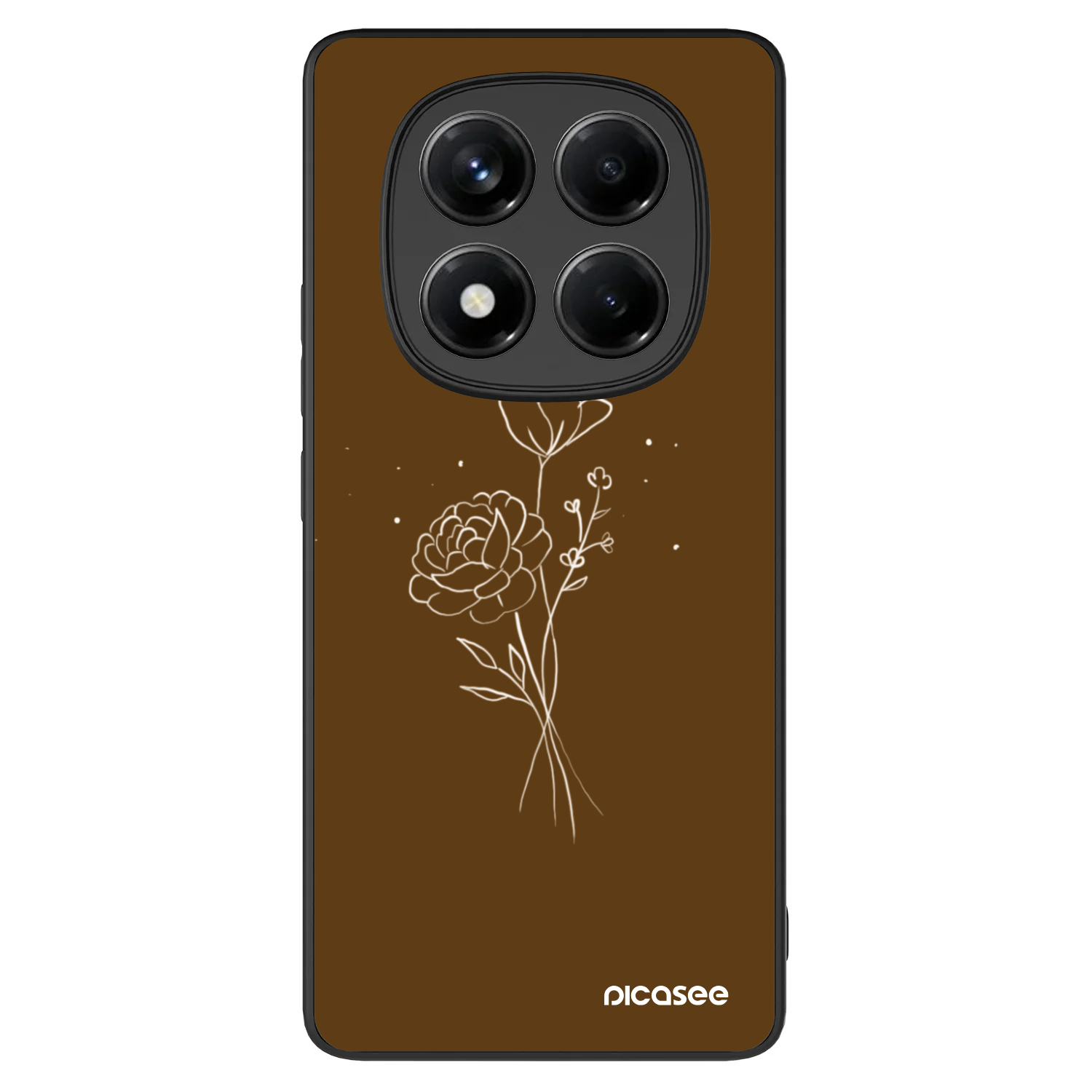 Picasee ULTIMATE CASE Xiaomi Redmi Note 14 Pro 4G - készülékre - Brown flowers