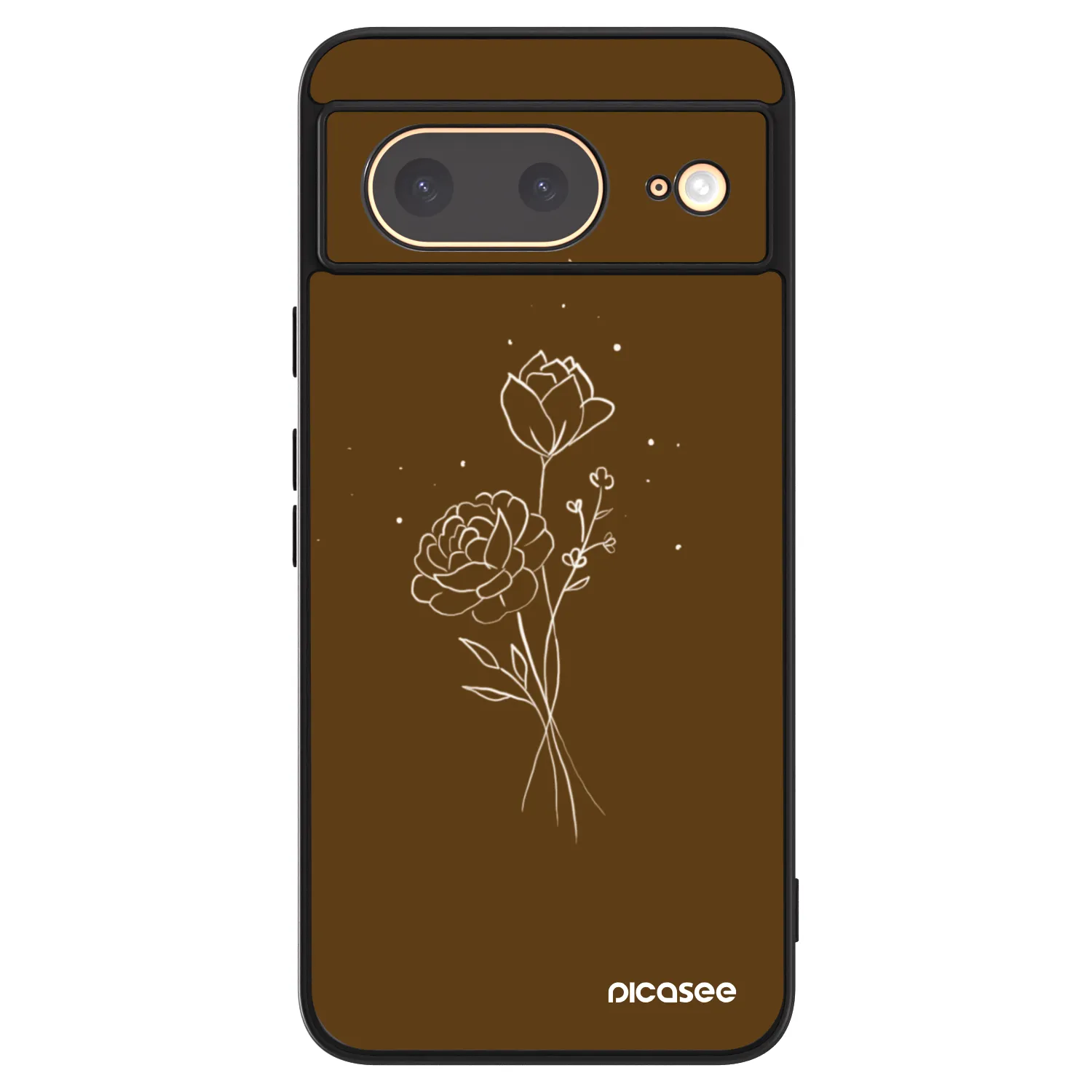 Picasee ULTIMATE CASE Google Pixel 8 - készülékre - Brown flowers