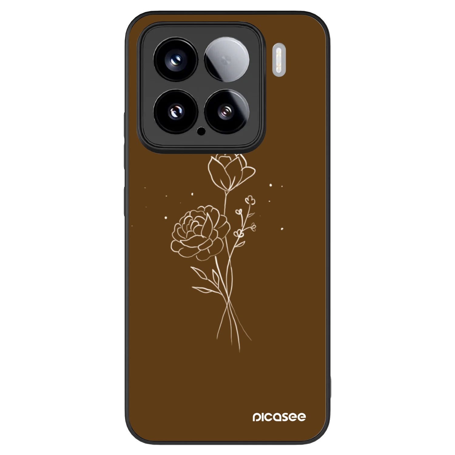 Picasee ULTIMATE CASE Xiaomi 15 - készülékre - Brown flowers