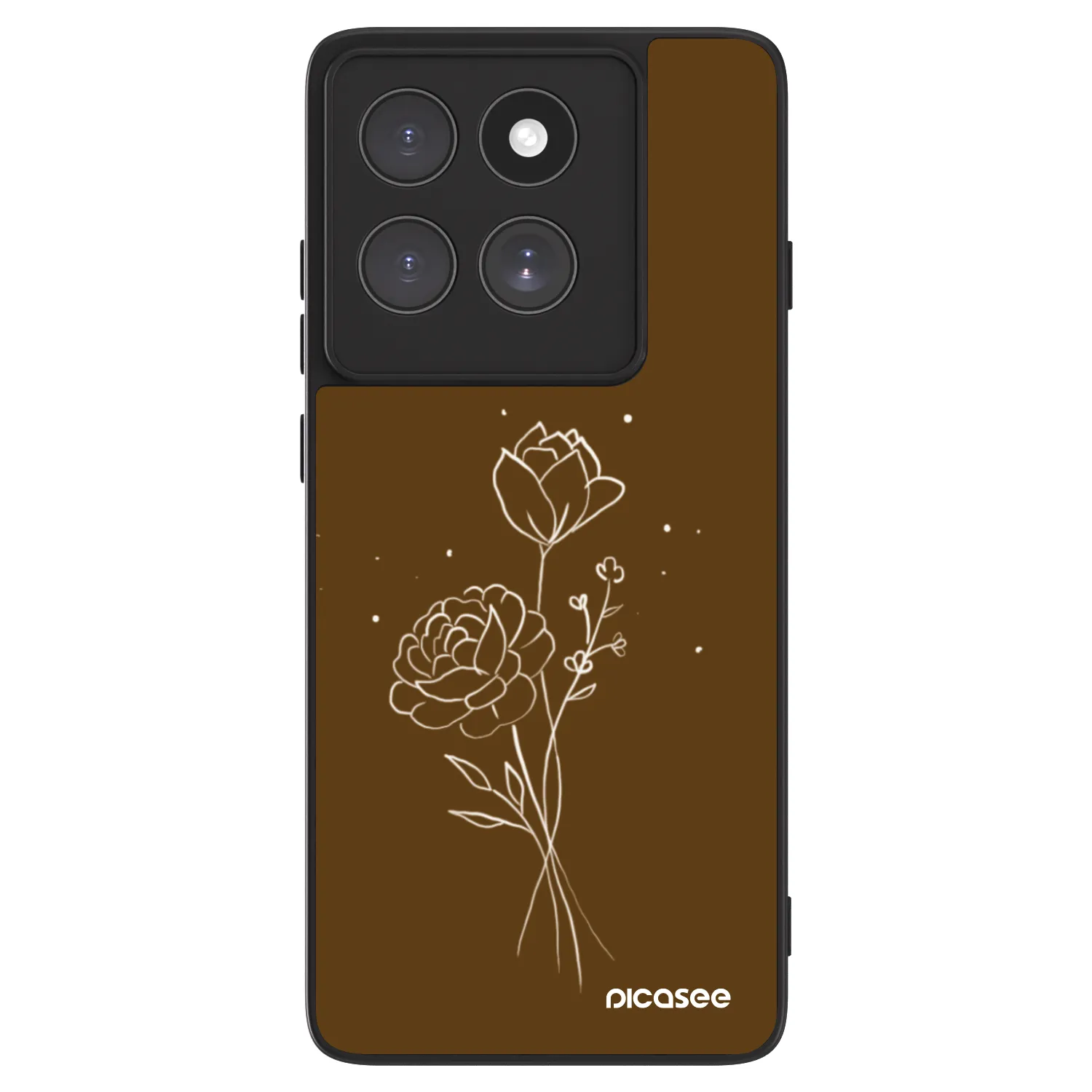 Picasee ULTIMATE CASE Motorola Edge 60 Fusion - készülékre - Brown flowers