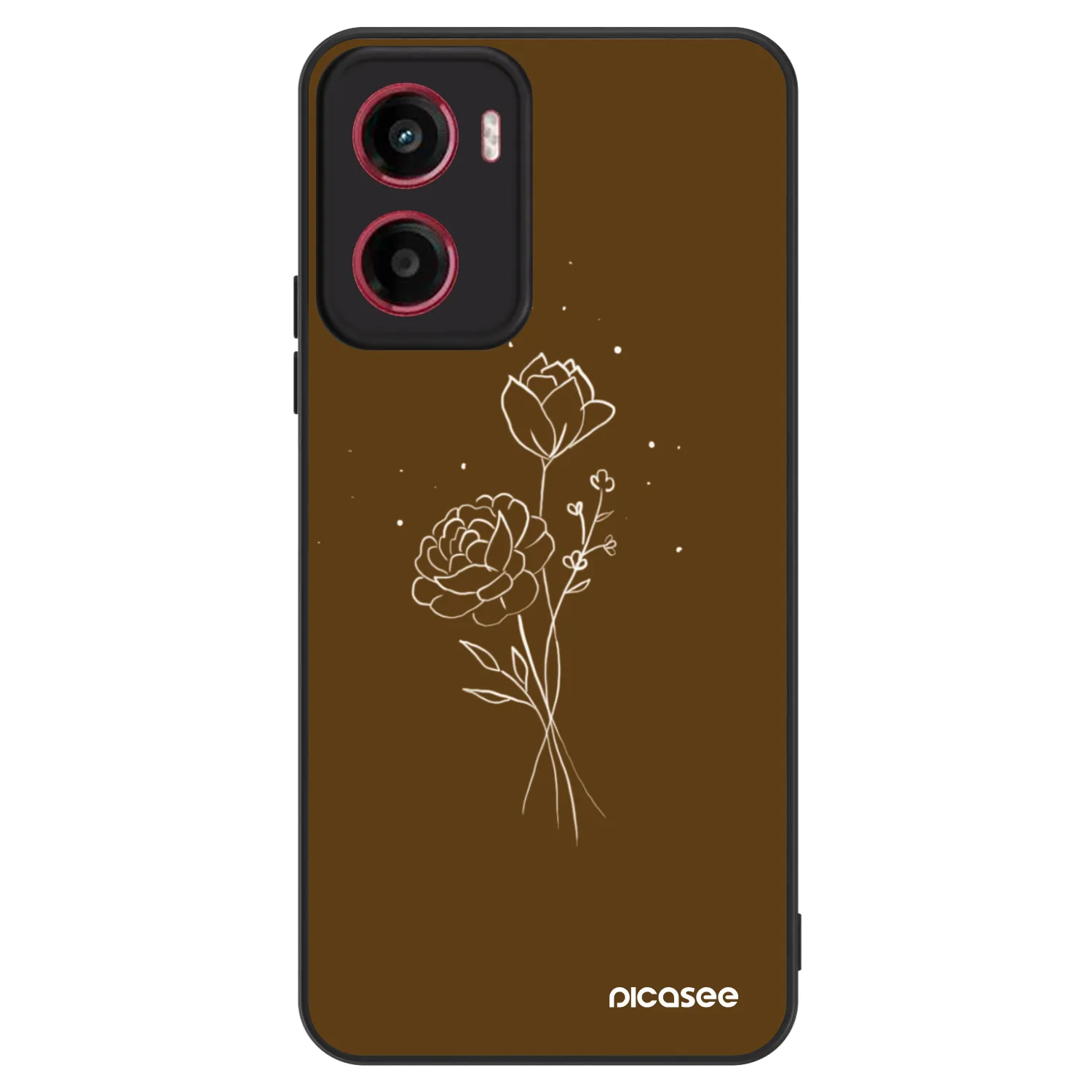 Picasee ULTIMATE CASE Motorola Moto G05 - készülékre - Brown flowers