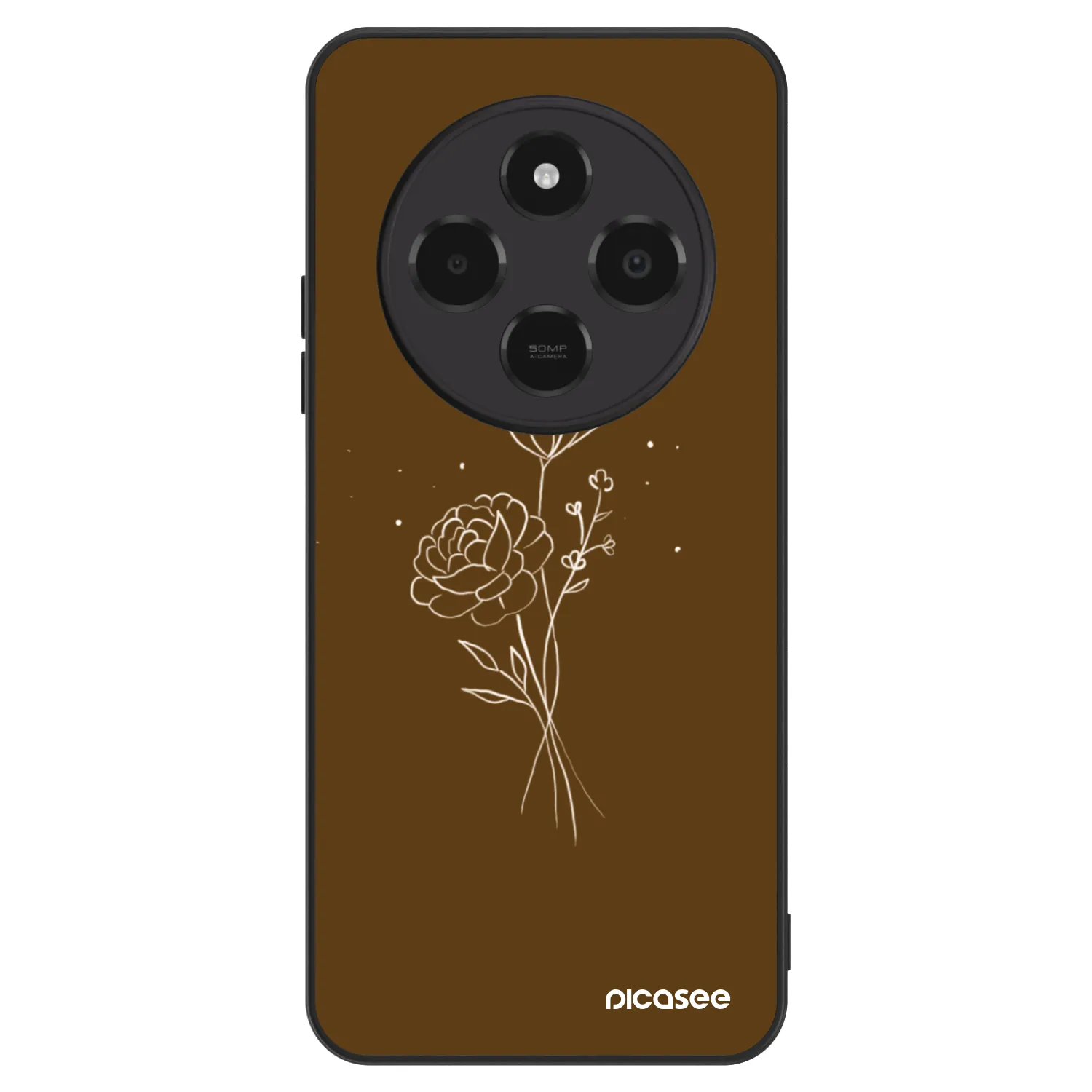 Picasee ULTIMATE CASE Xiaomi Poco C75 - készülékre - Brown flowers