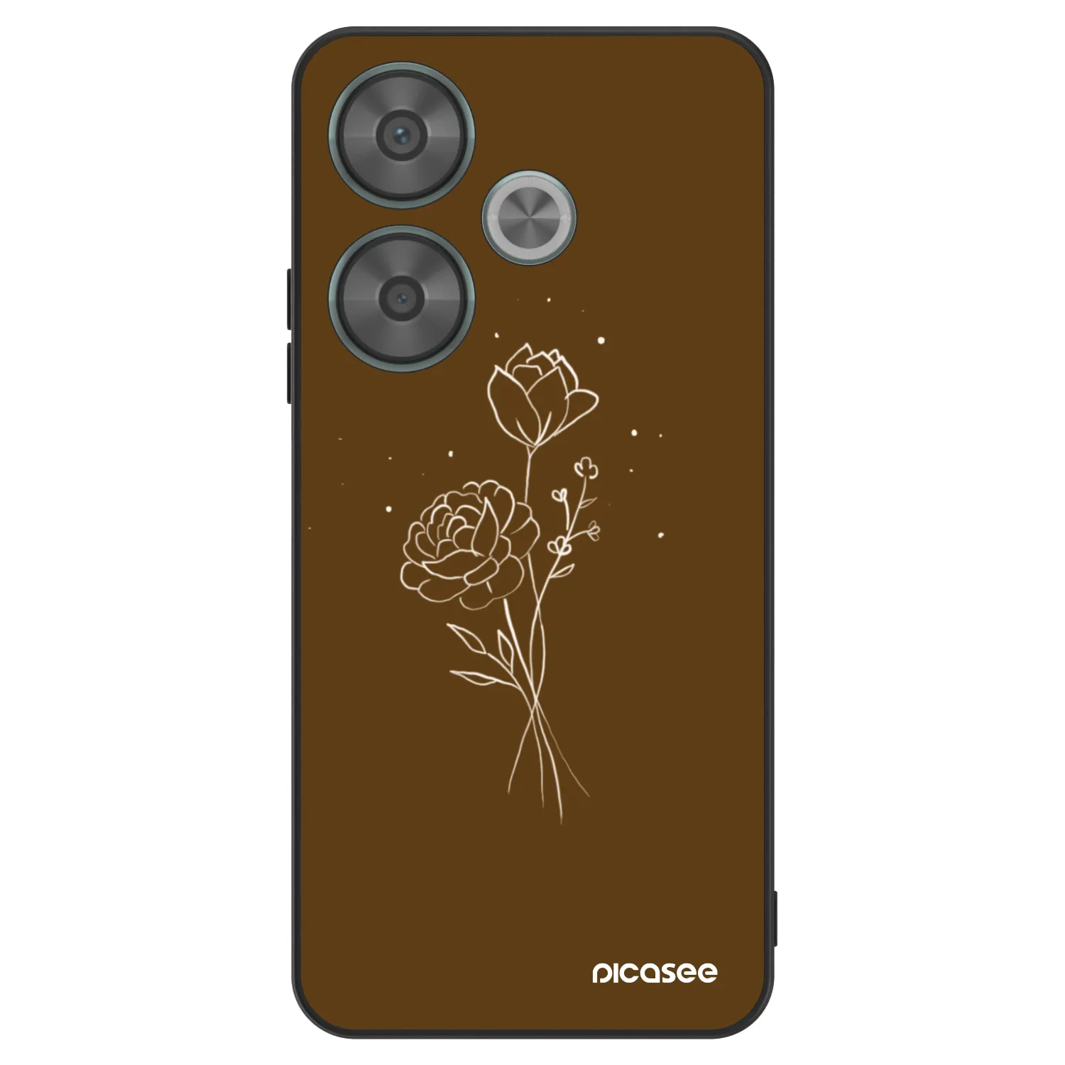 Picasee ULTIMATE CASE Xiaomi Poco F6 - készülékre - Brown flowers