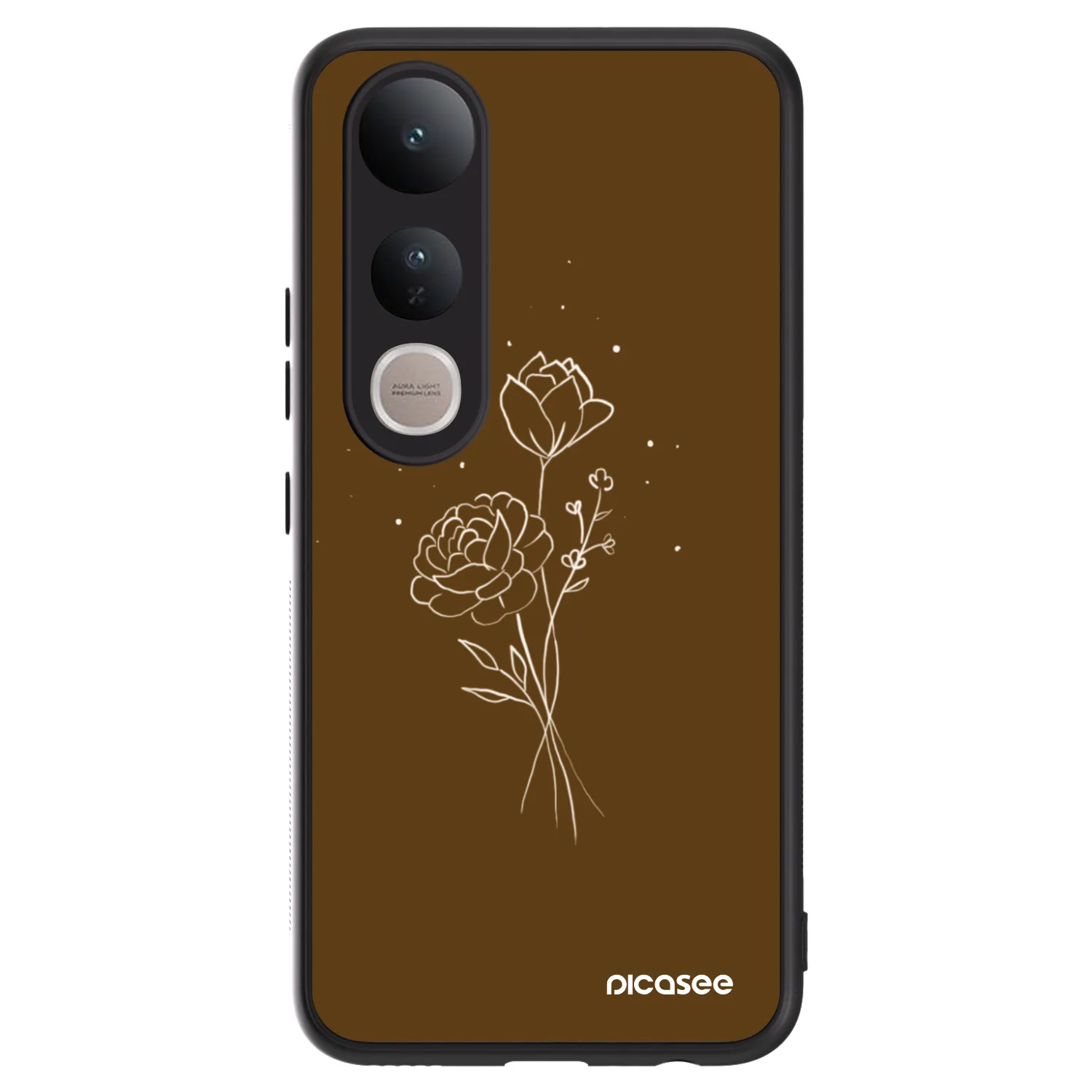 Picasee ULTIMATE CASE Vivo V50 Lite 5G - készülékre - Brown flowers