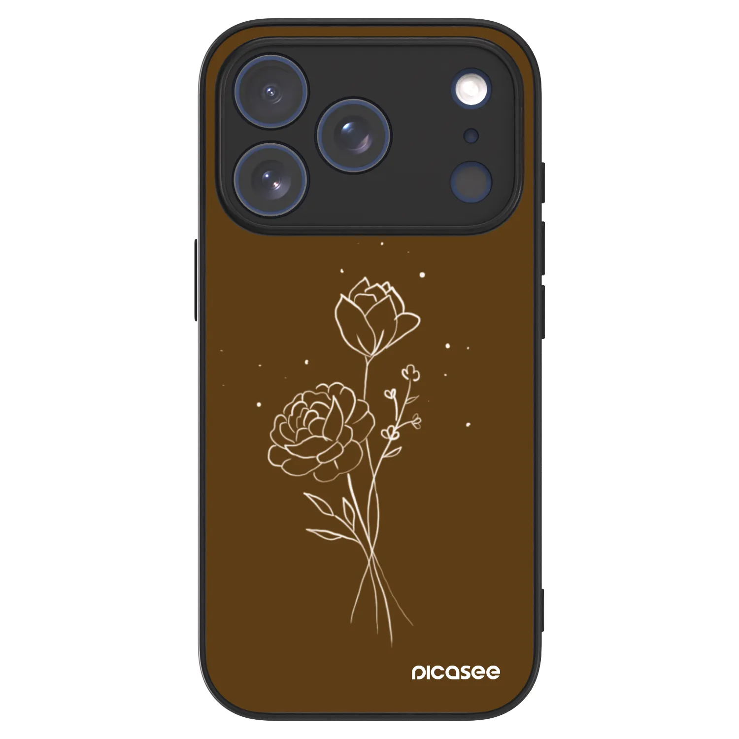 Picasee ULTIMATE CASE Apple iPhone 17 Pro - készülékre - Brown flowers