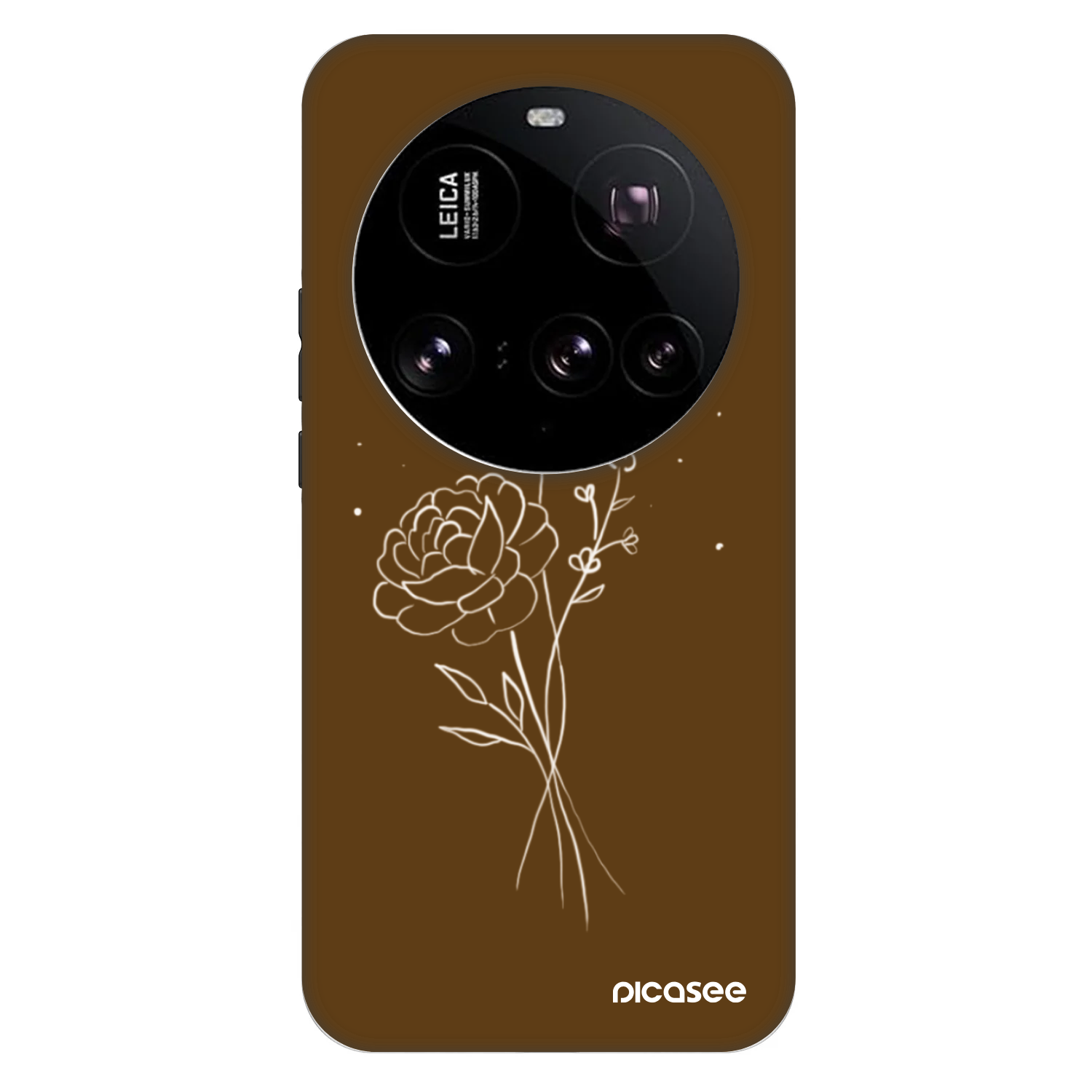 Picasee Fashion Case Xiaomi 15 Ultra - Brown flowers