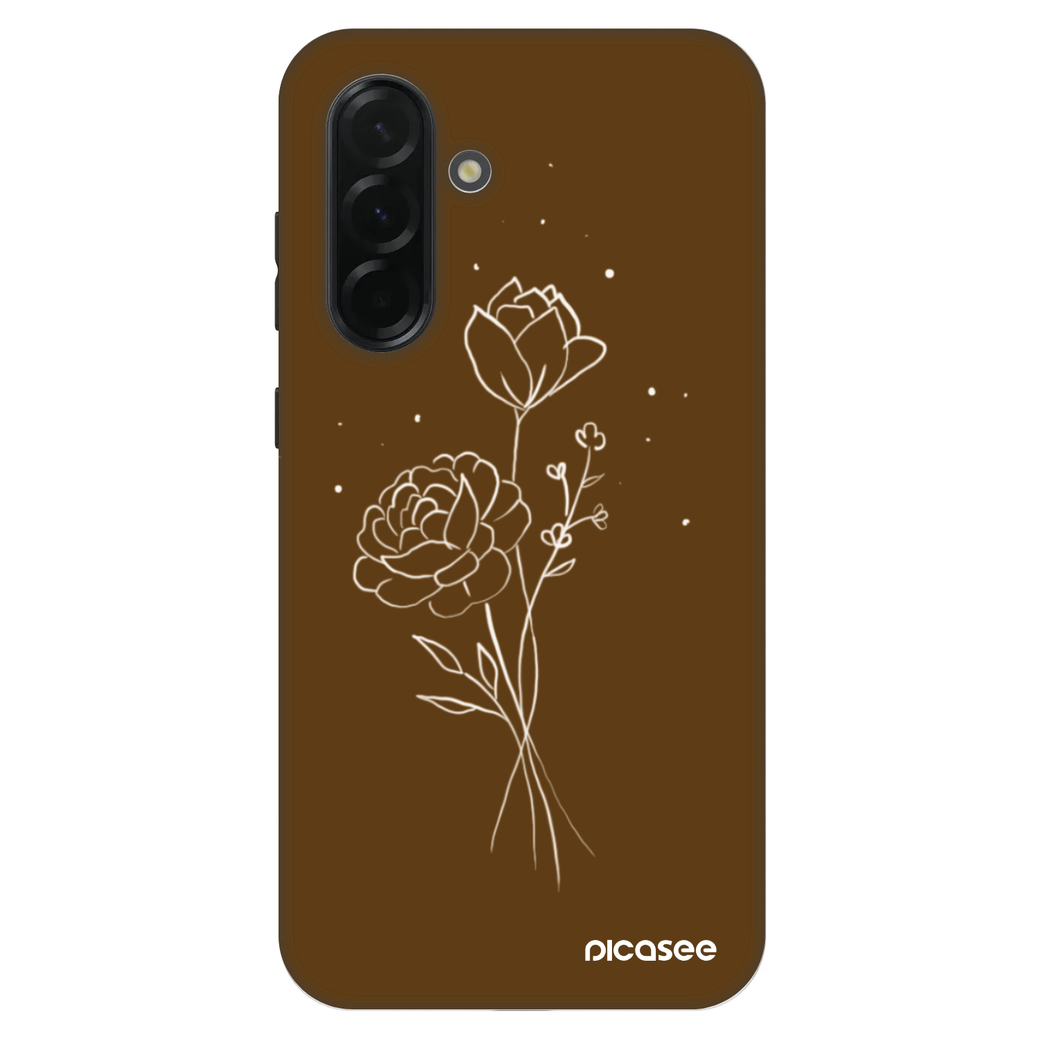 Picasee Fashion Case Samsung Galaxy A36 5G - Brown flowers