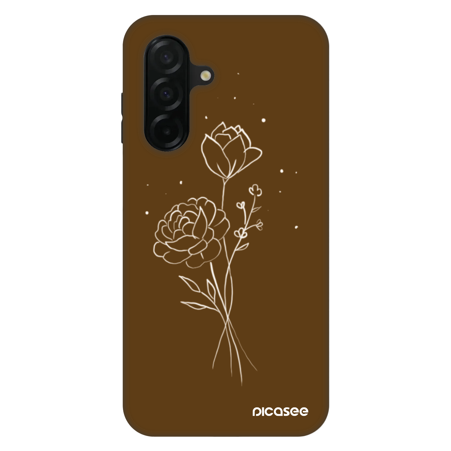 Picasee Fashion Case Samsung Galaxy A26 5G A266B - Brown flowers