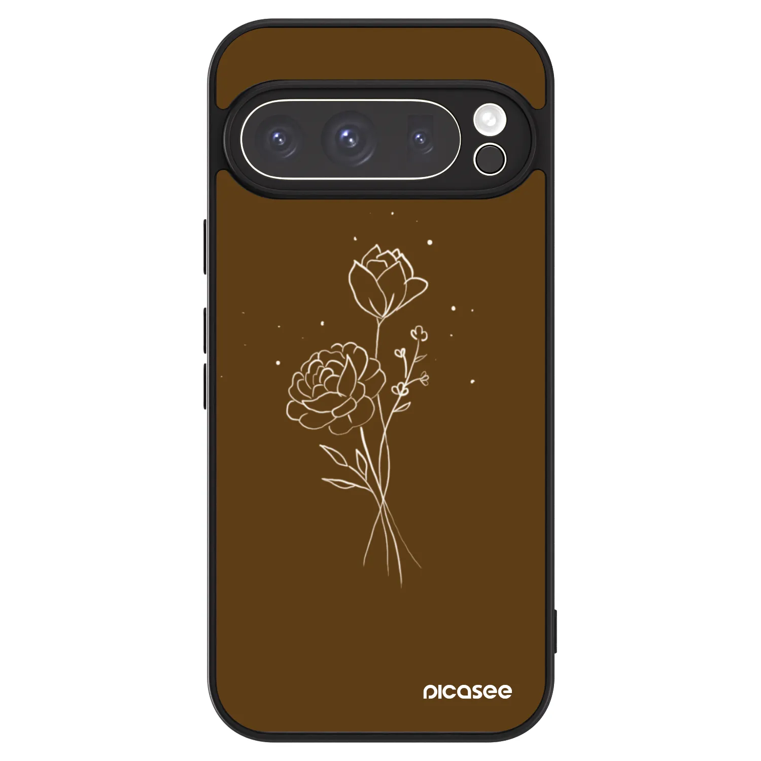 Picasee ULTIMATE CASE Google Pixel 9 Pro XL - készülékre - Brown flowers