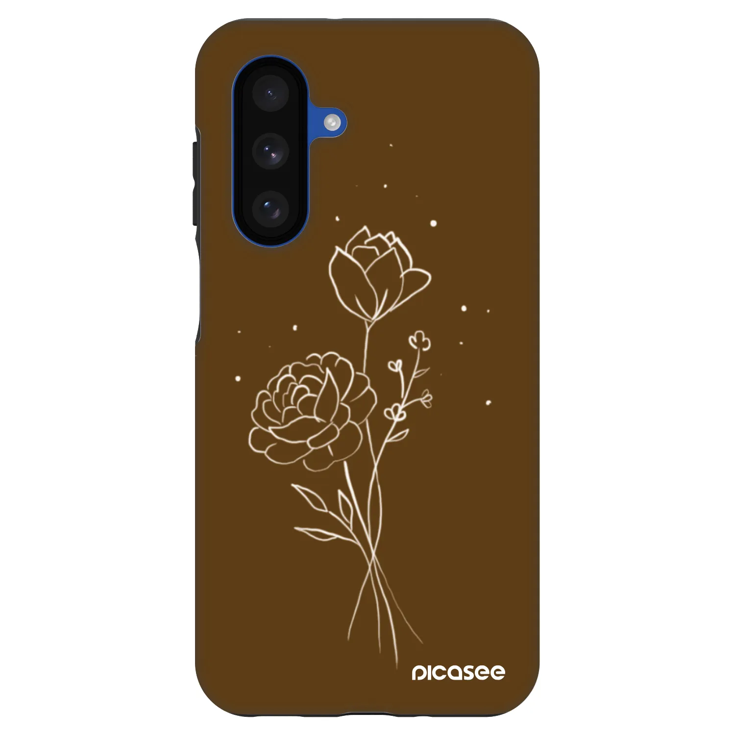 Picasee Fashion Case Samsung Galaxy A17 5G - Brown flowers