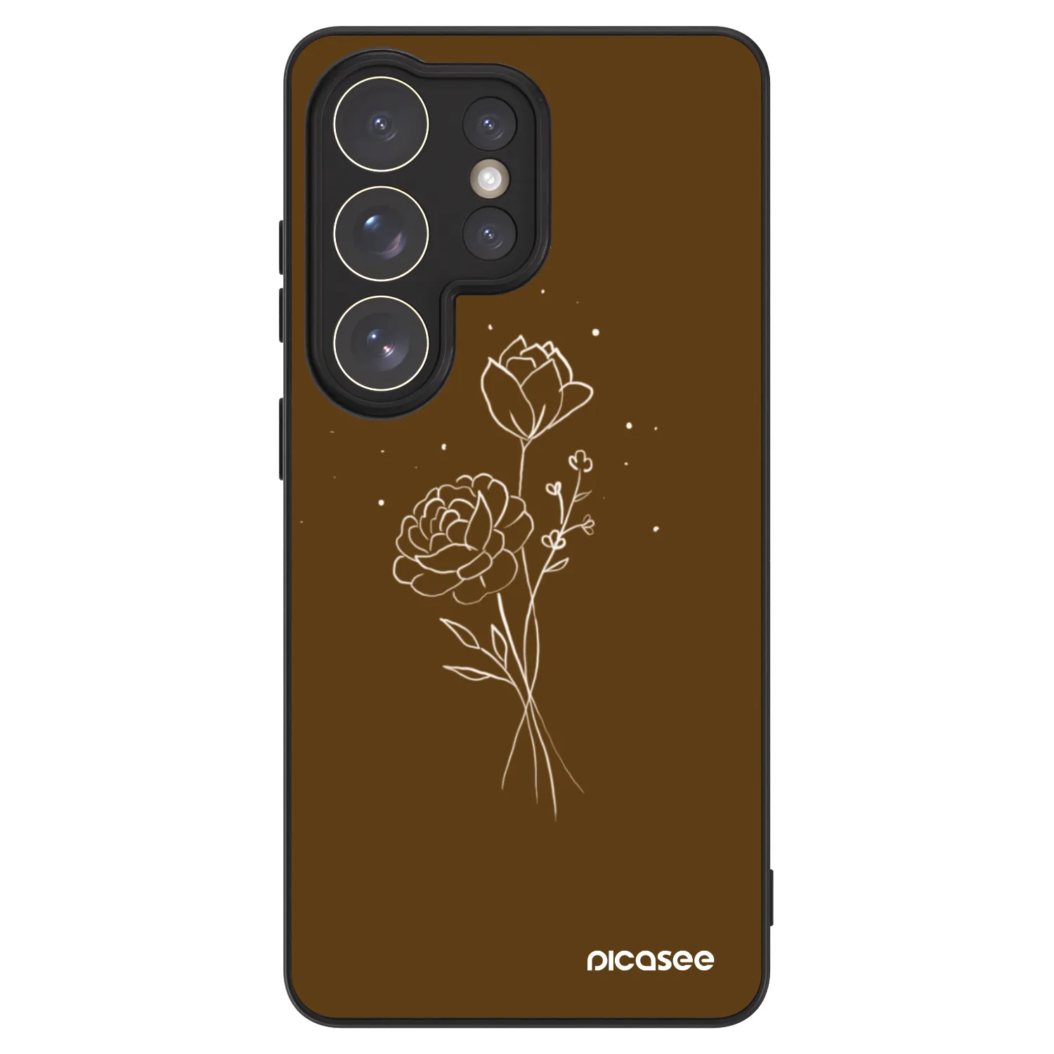 Picasee ULTIMATE CASE PowerShare Samsung Galaxy S26 Ultra - készülékre - Brown flowers