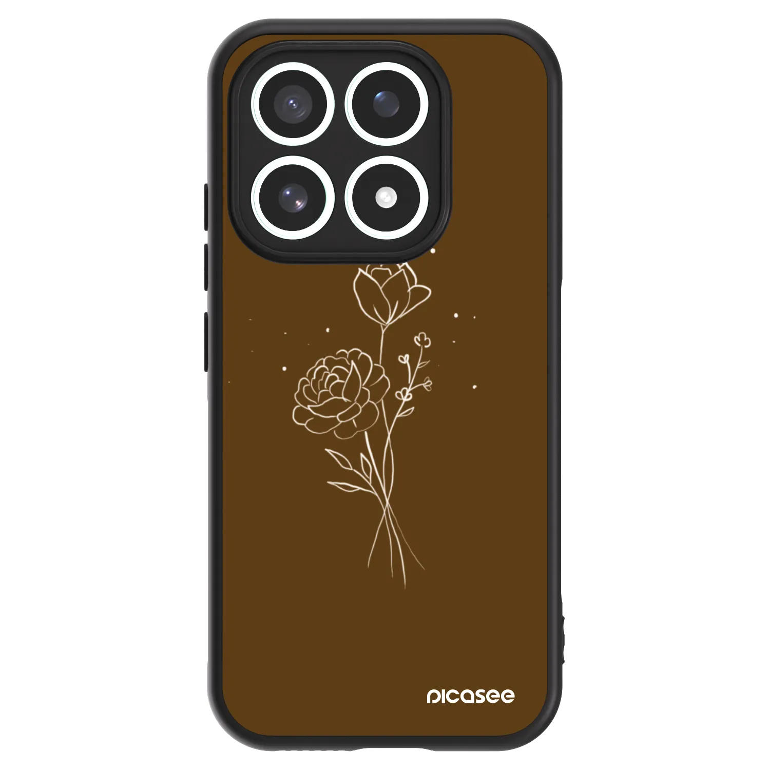 Picasee ULTIMATE CASE Xiaomi 17 - készülékre - Brown flowers