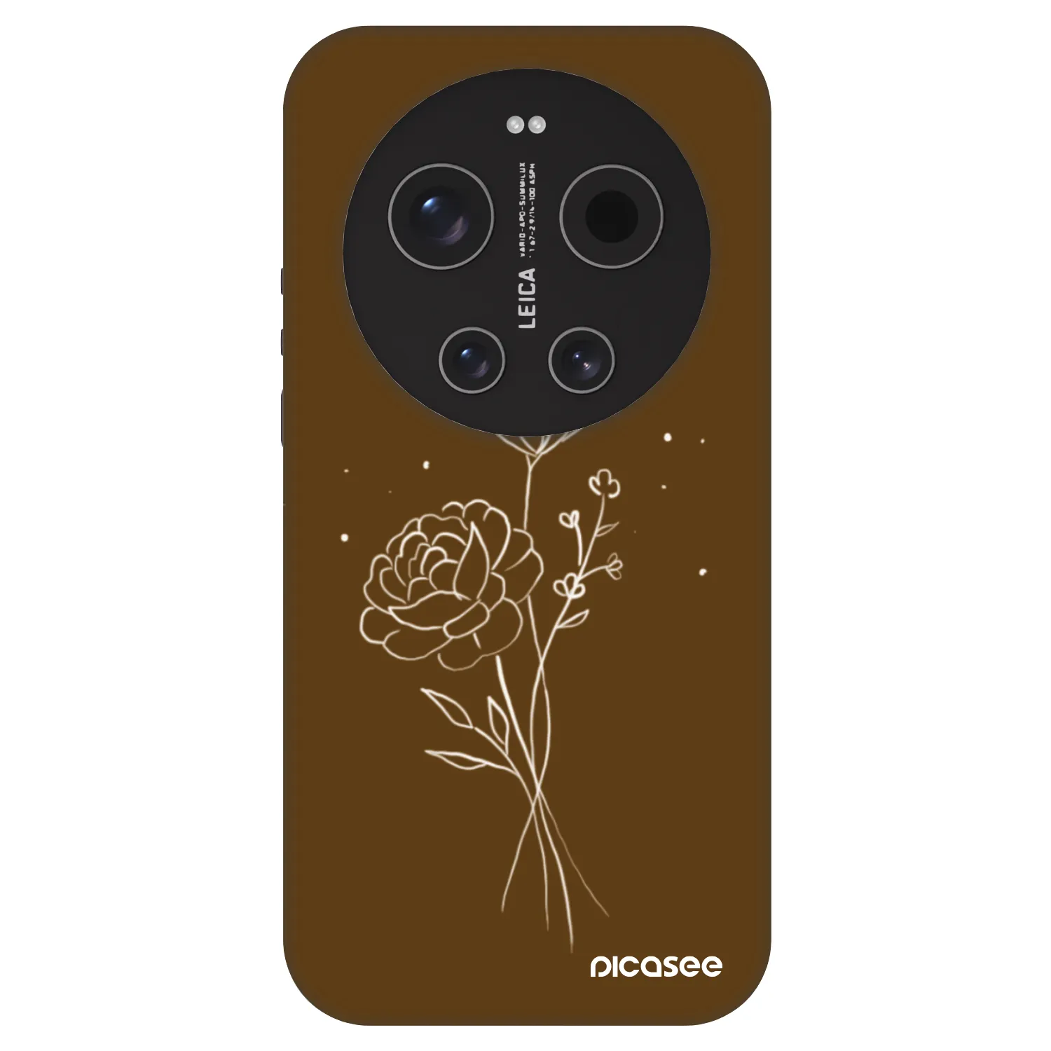 Picasee Fashion Case Xiaomi 17 Ultra - Brown flowers