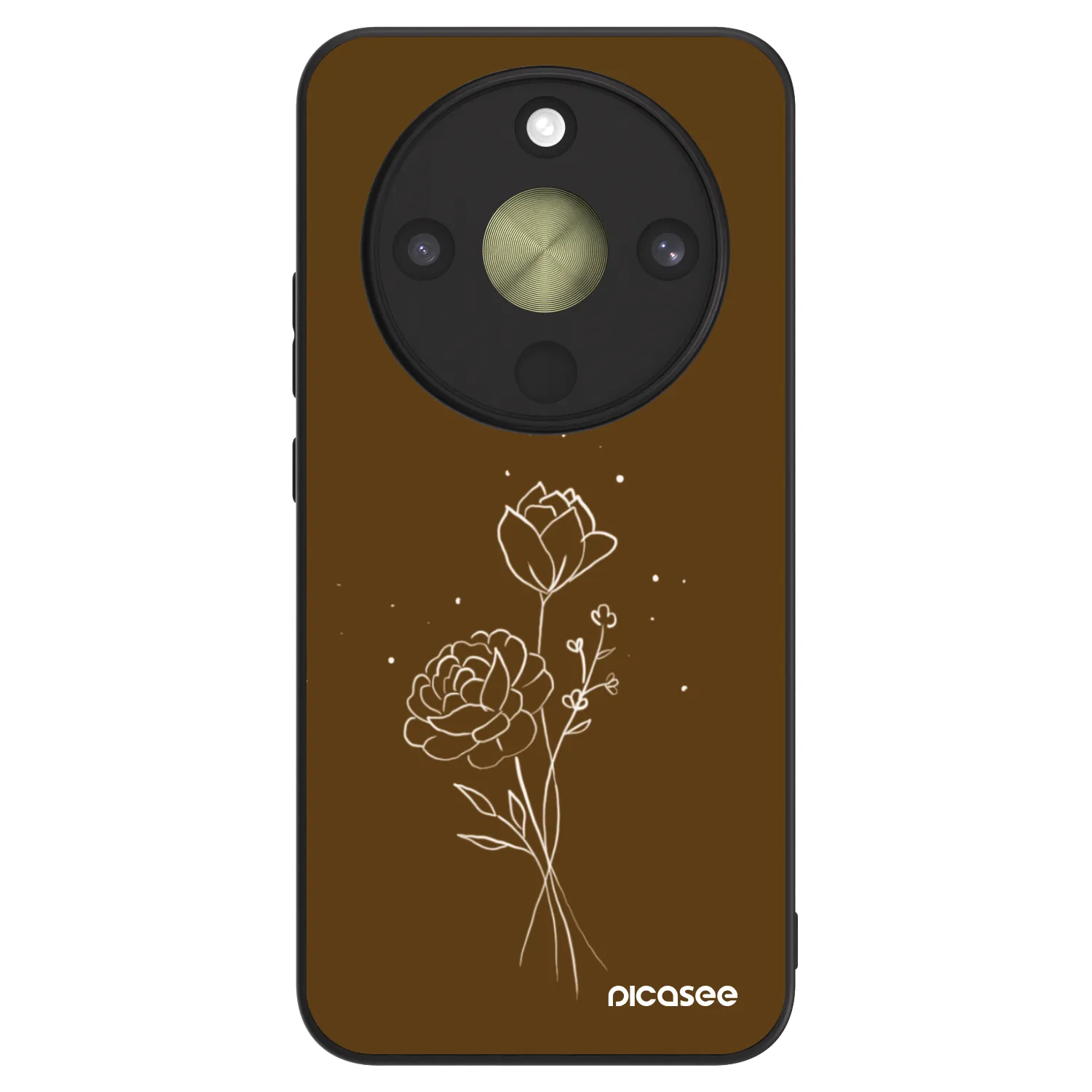 Picasee ULTIMATE CASE Honor Magic8 Lite 5G - készülékre - Brown flowers
